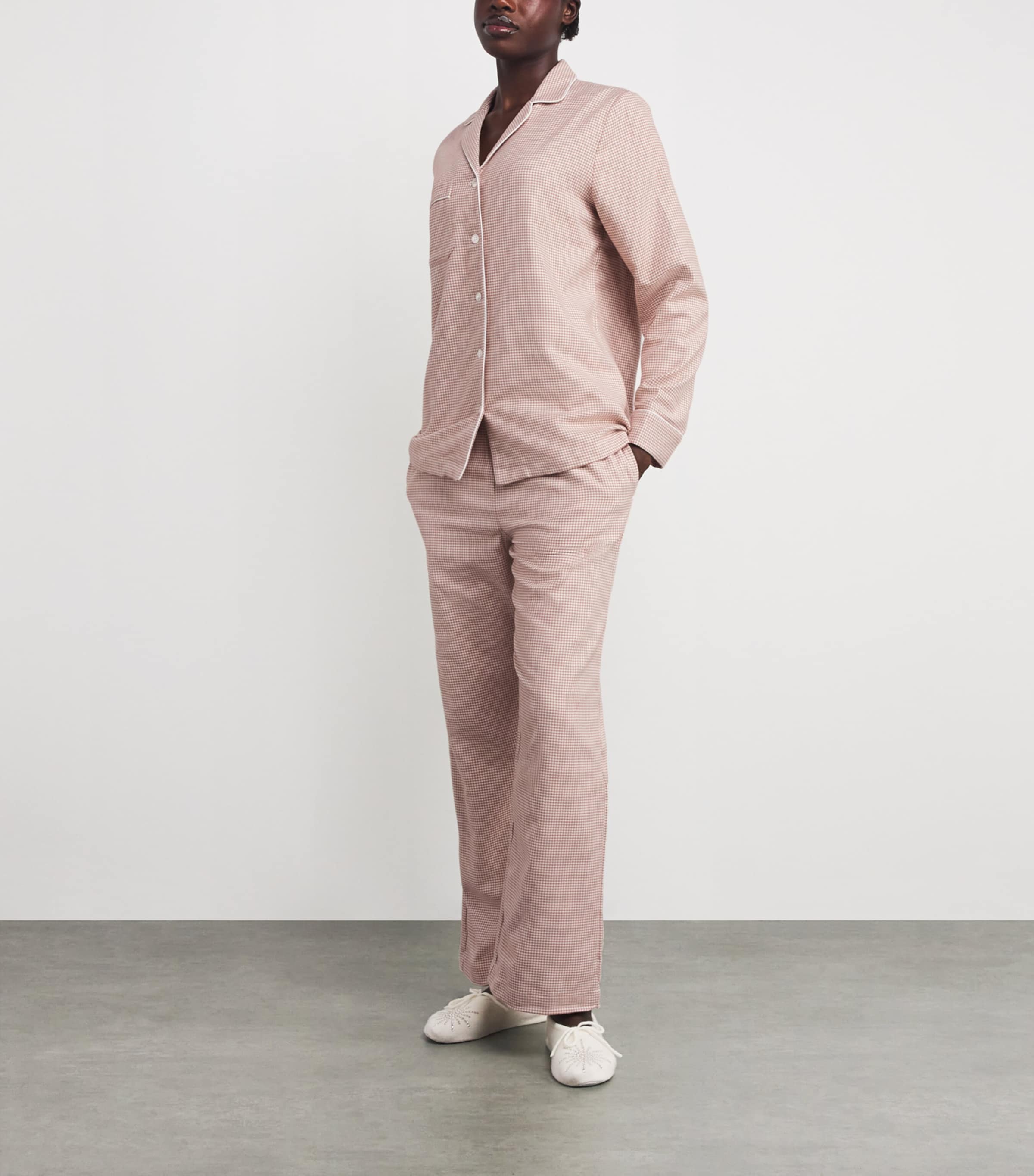 Houndstooth Kelburn Pyjama Set BEI/NEUTRAL Image 2