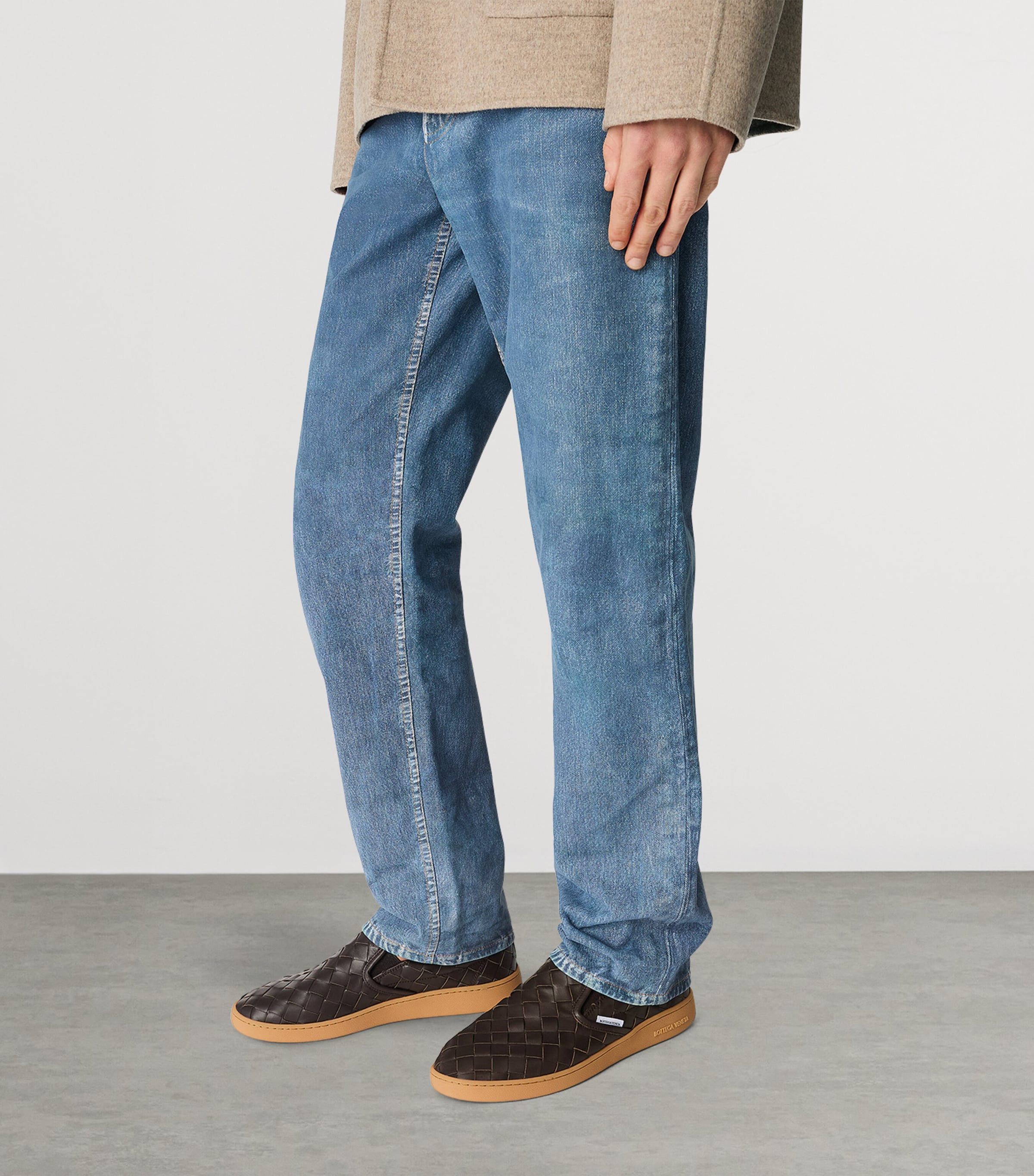 Bottega Veneta Intrecciato Leather Sawyer Sneakers | Harrods US