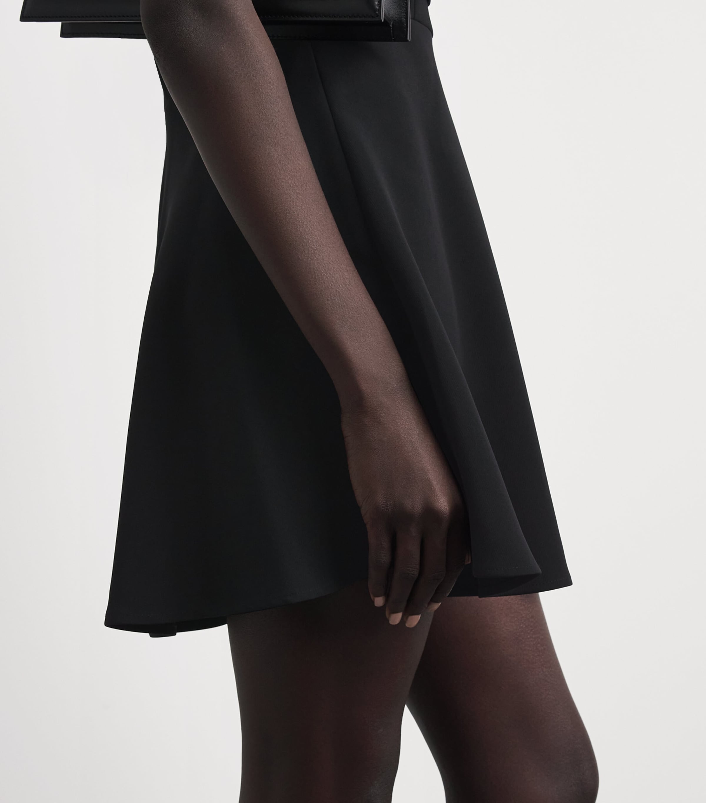 Claudie Pierlot Womens Tie-Front Mini Dress Black Image 5