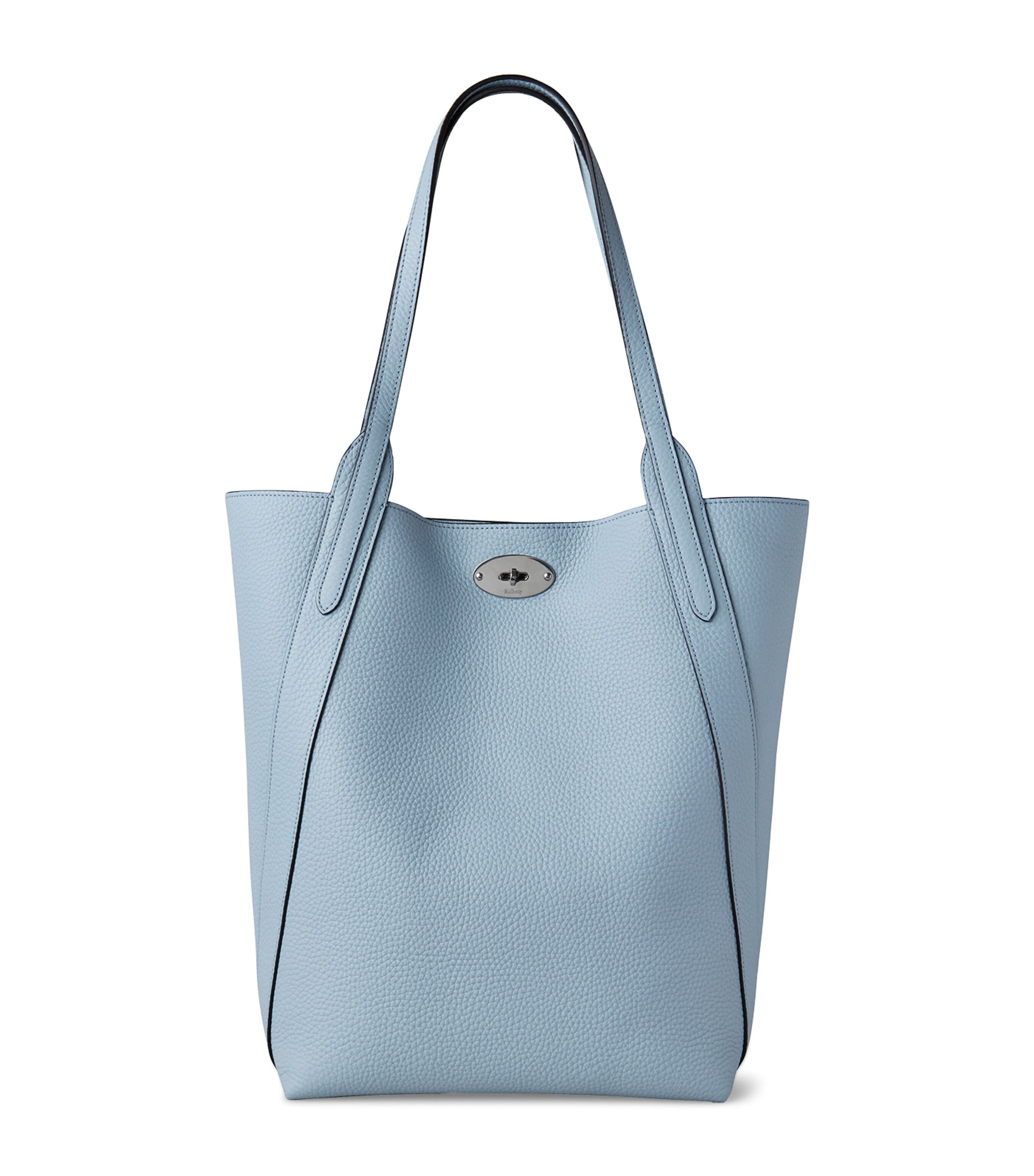 Shop Mulberry North South Bayswater Tote In Blue