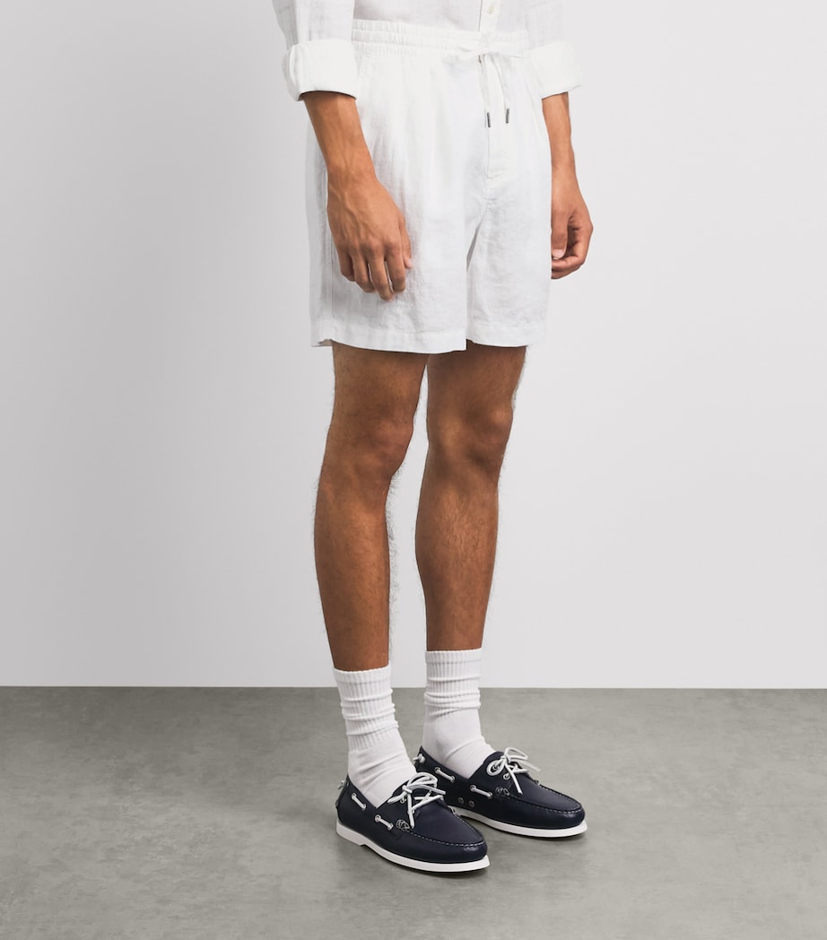 Polo Ralph Lauren Mens x Wimbledon Linen Shorts Ceramic White Image 4