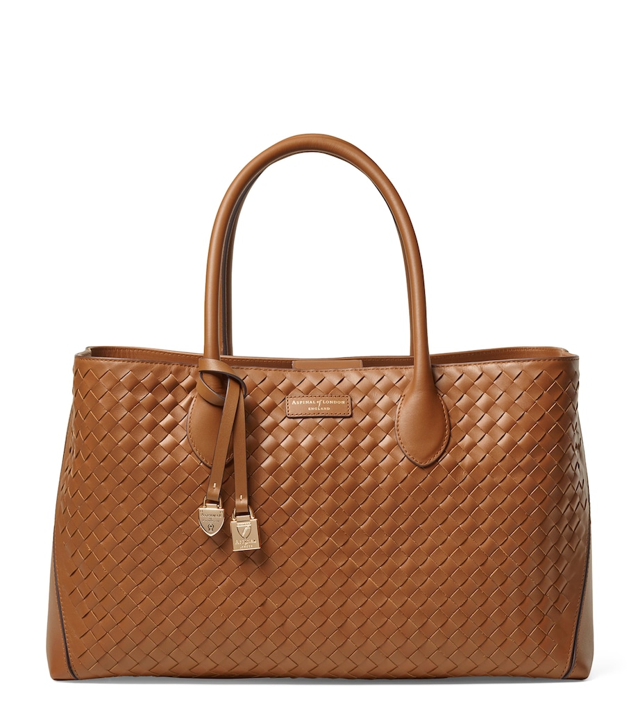 Leather London Tote Bag TAN Image 1