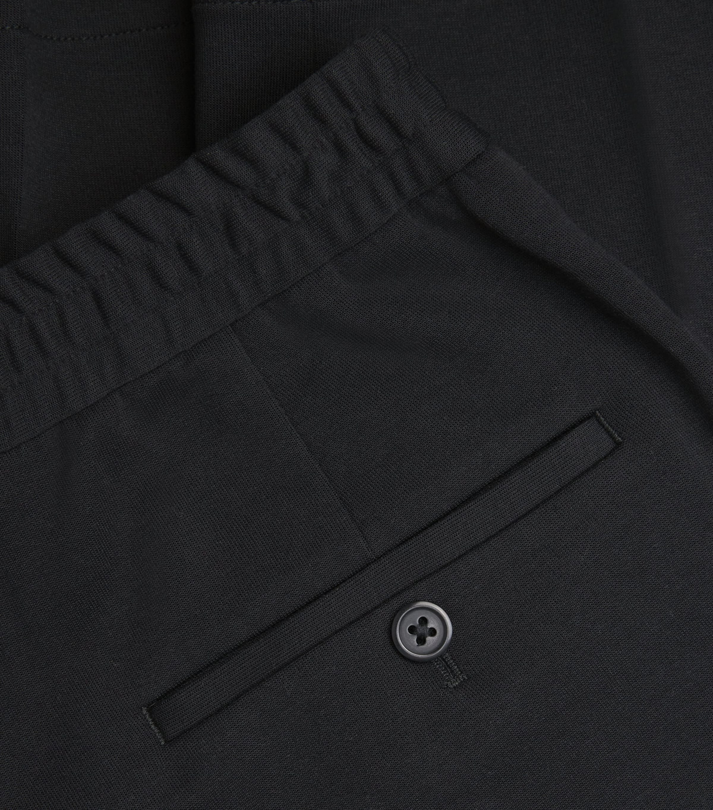 Double-Knit Tailored Trousers BLACK Image 5