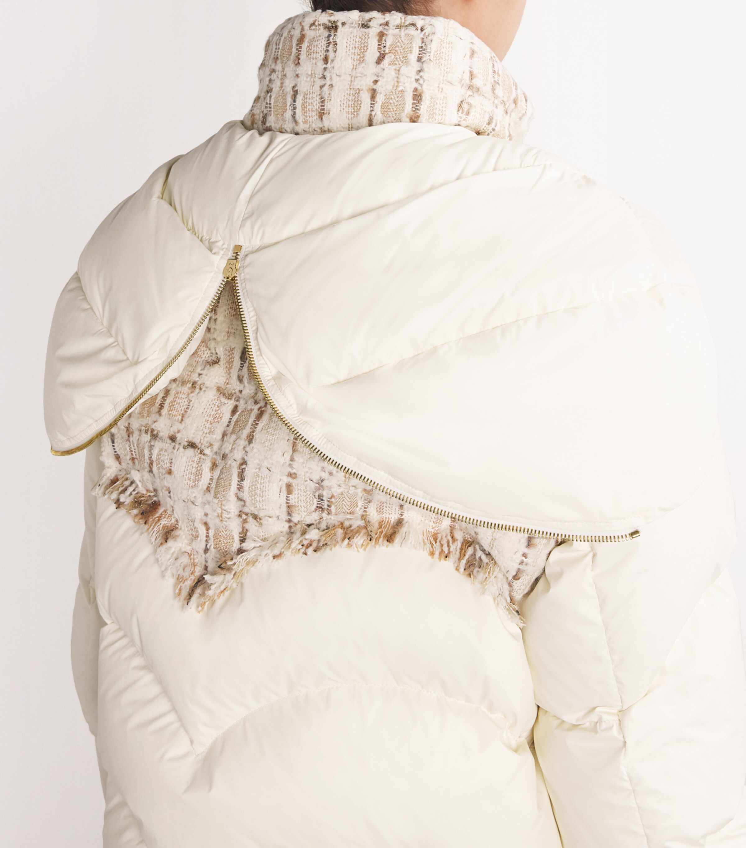 Khrisjoy Down Tweed-Trim Hug Puffer Jacket | Harrods US