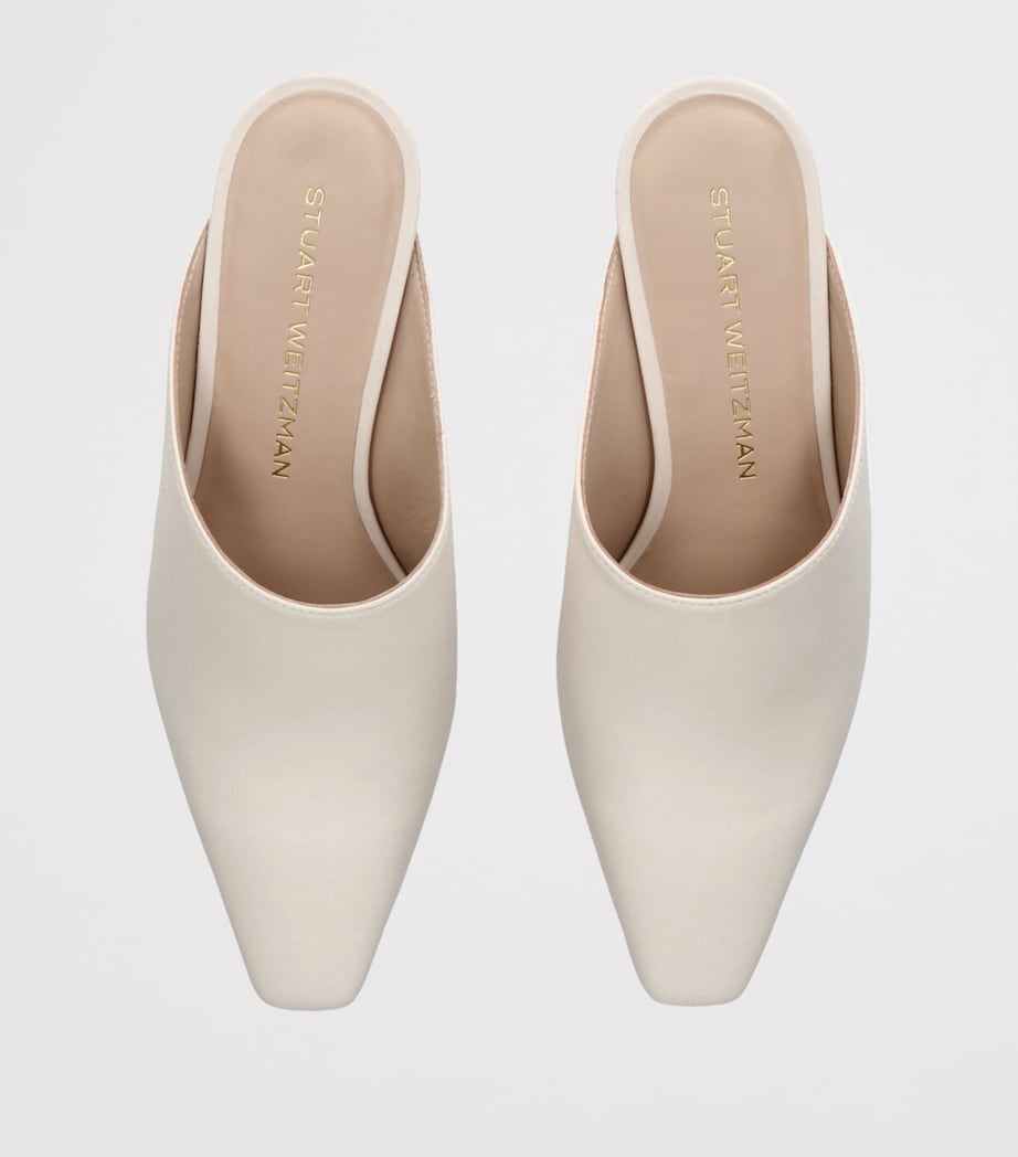 Leather Stassi Mules 50 BONE Image 4