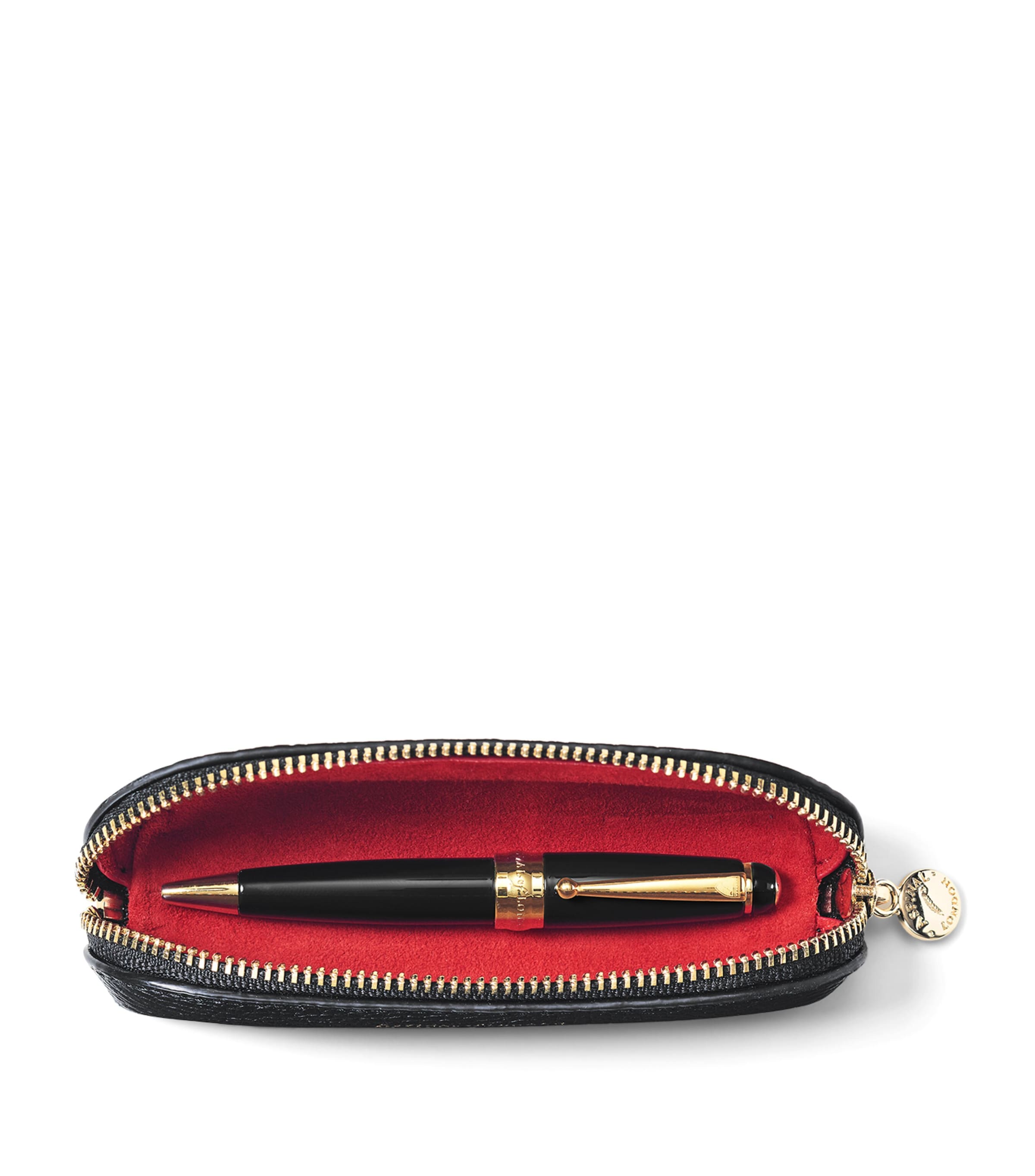 Leather Baby Pen Case BLACK Image 2