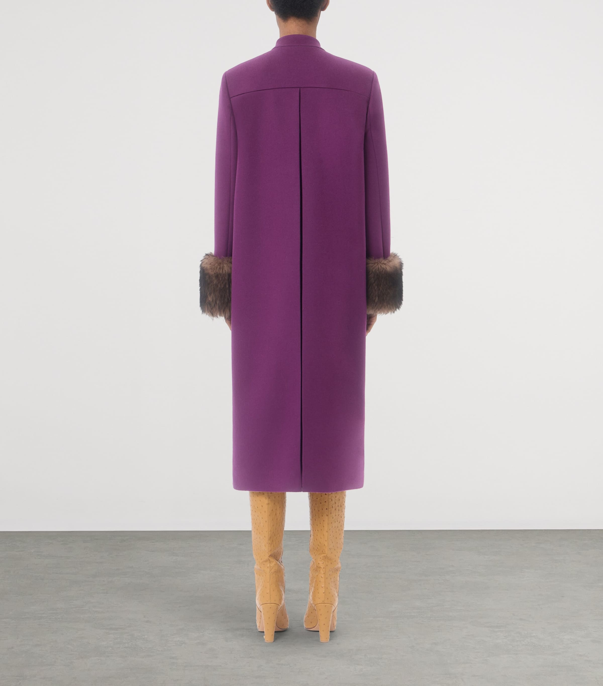 Valentino Purple Virgin Wool-Cashmere Coat | Harrods JP