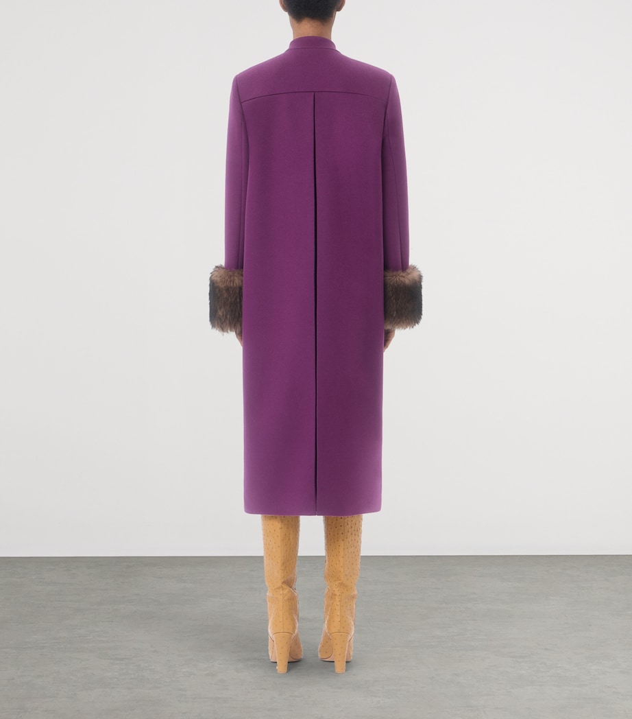 Valentino Womens Virgin Wool-Cashmere Coat Image 5