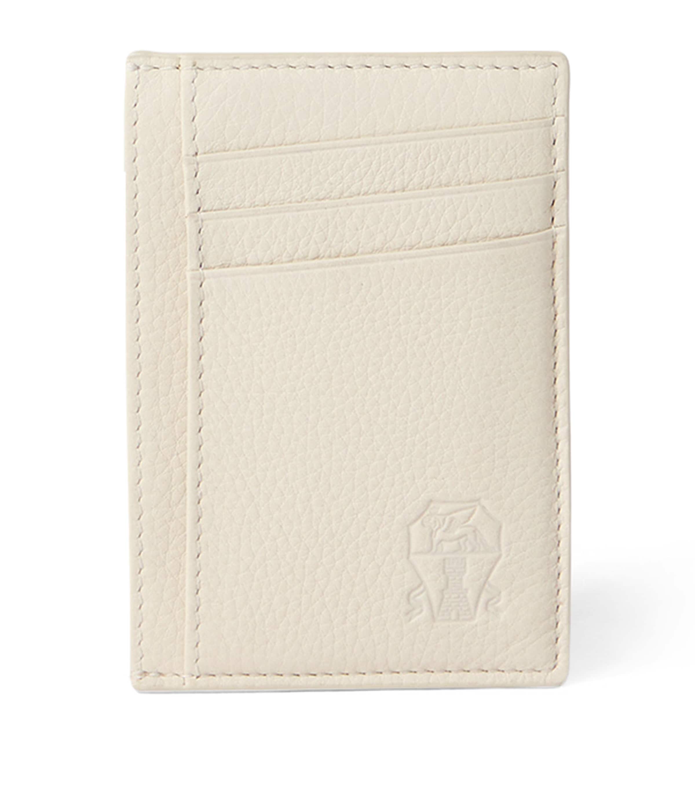 Brunello Cucinelli Grained Leather Card Holder Image 1