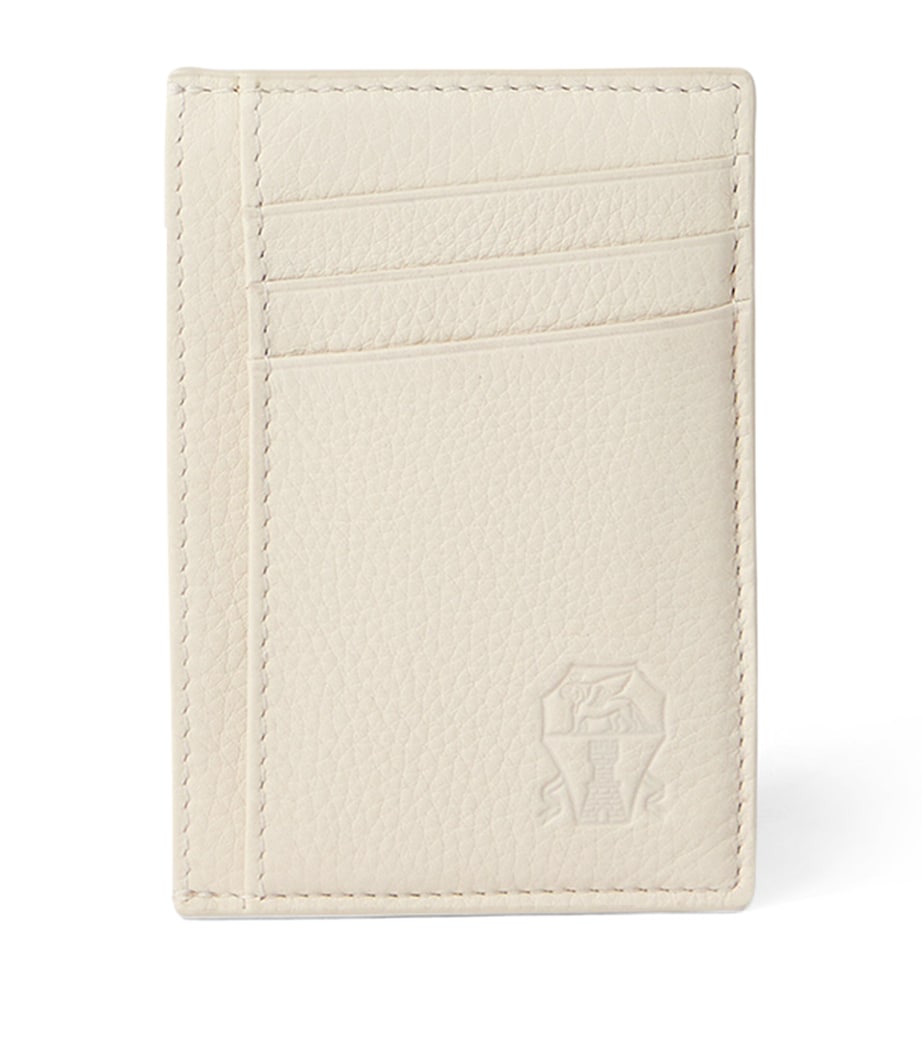 Brunello Cucinelli Grained Leather Card Holder Image 1
