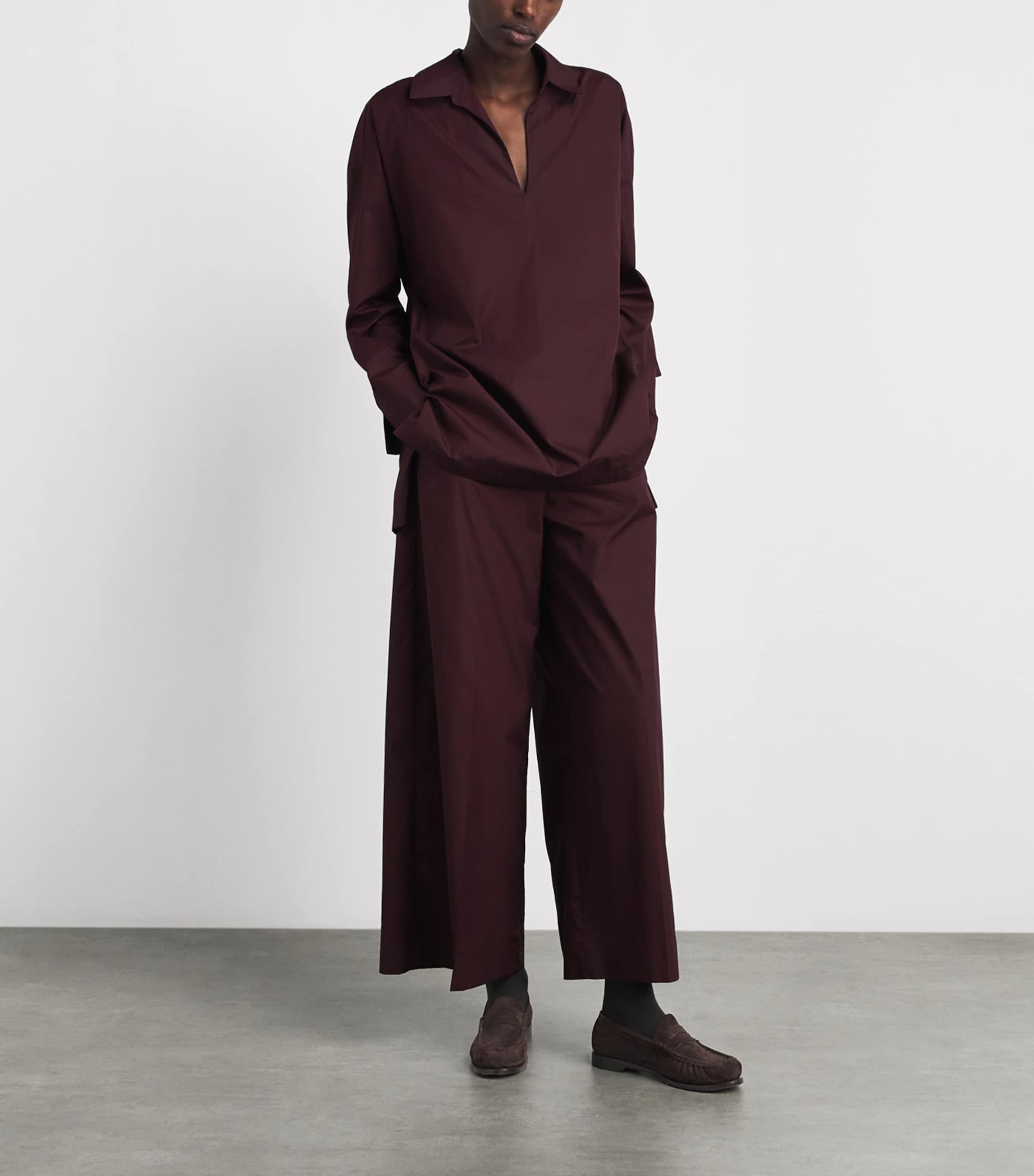 Max Mara Suede Loafers Dark Brown Image 4