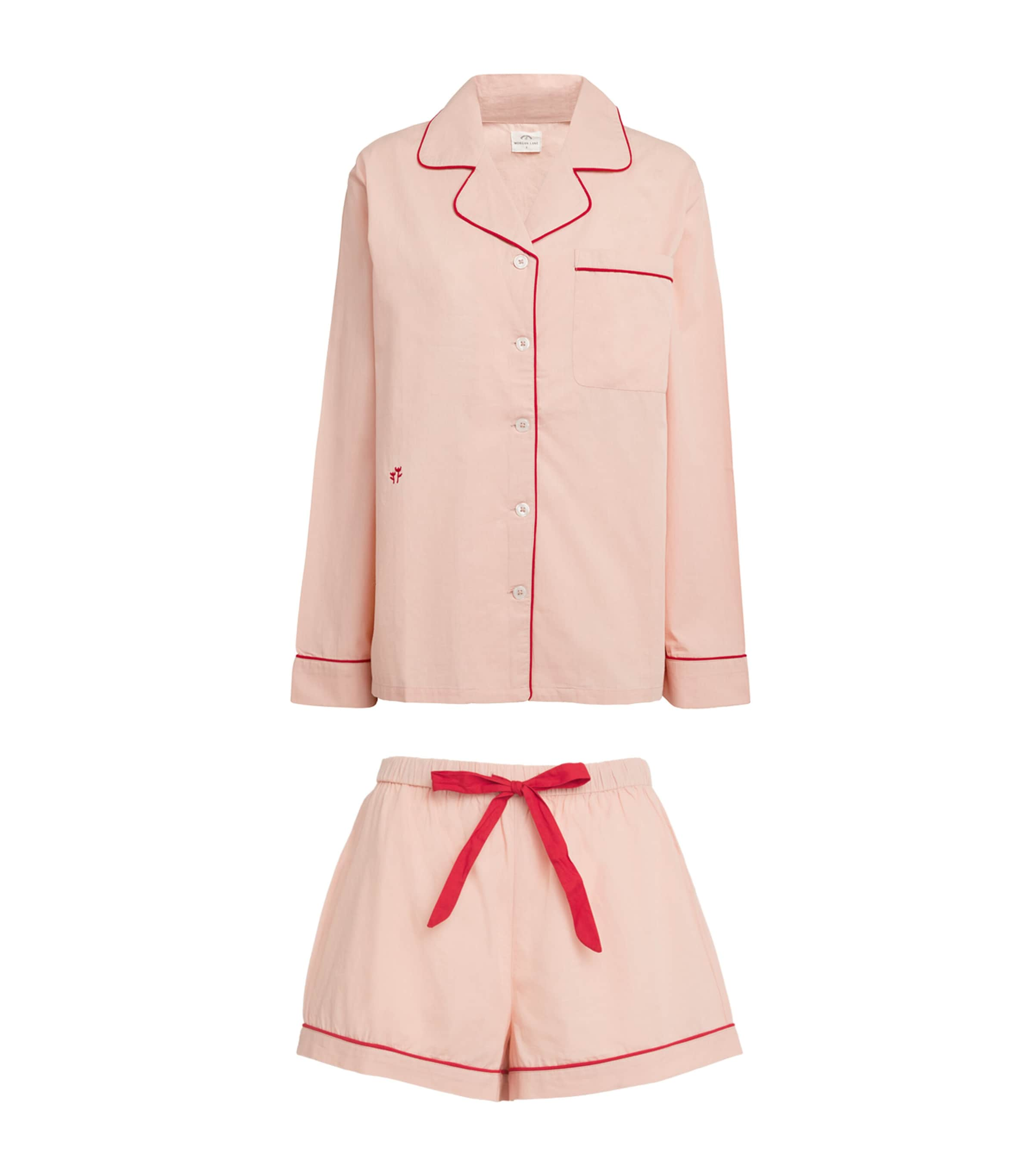 Morgan Lane Cotton Tommy Pyjama Set In Pink