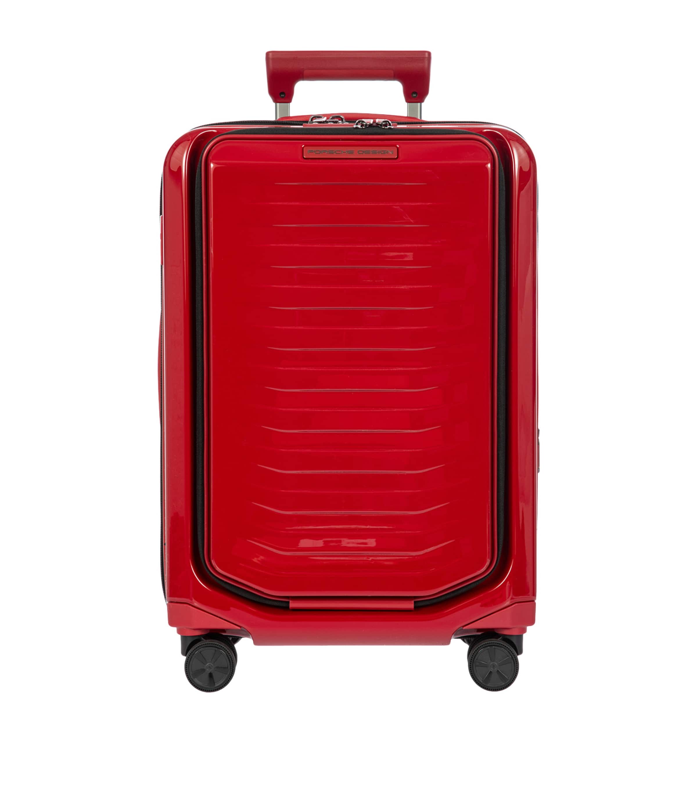 Porsche Design Roadster Hardcase Trolley Suitcase In Red