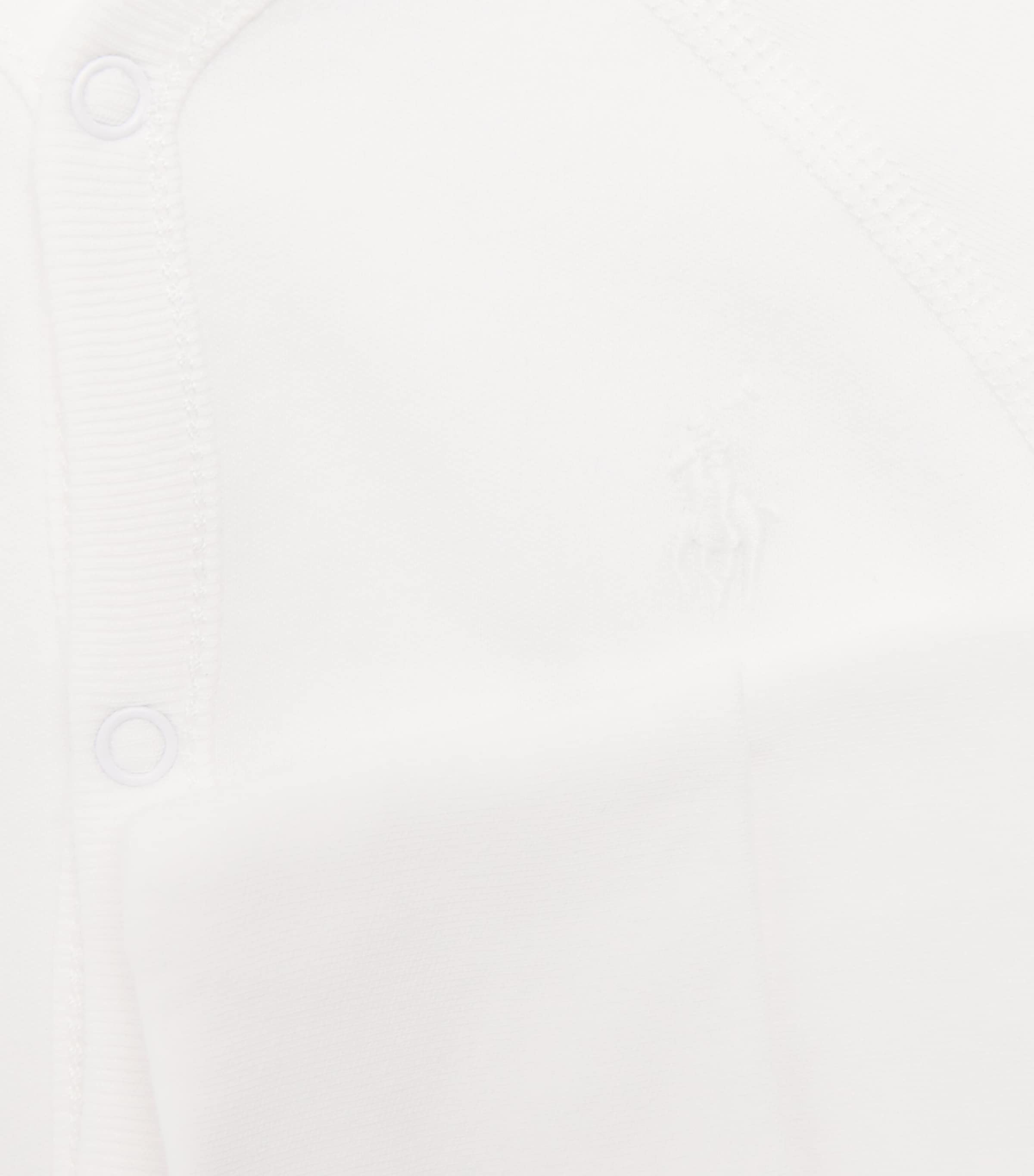 Ralph Lauren Kids Cotton Polo Pony All-In-One (0-12 Months) White Image 3