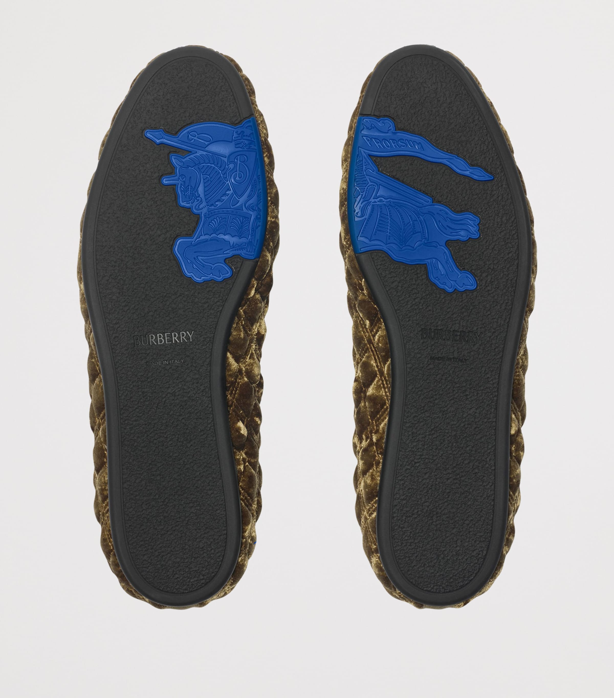 Velvet Quilted Slippers LINDEN Image 5