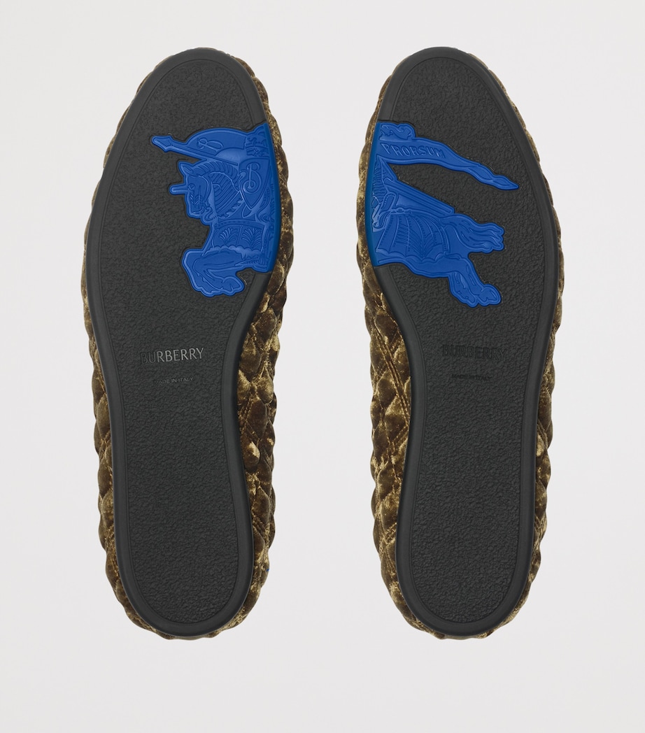 Velvet Quilted Slippers LINDEN Image 5