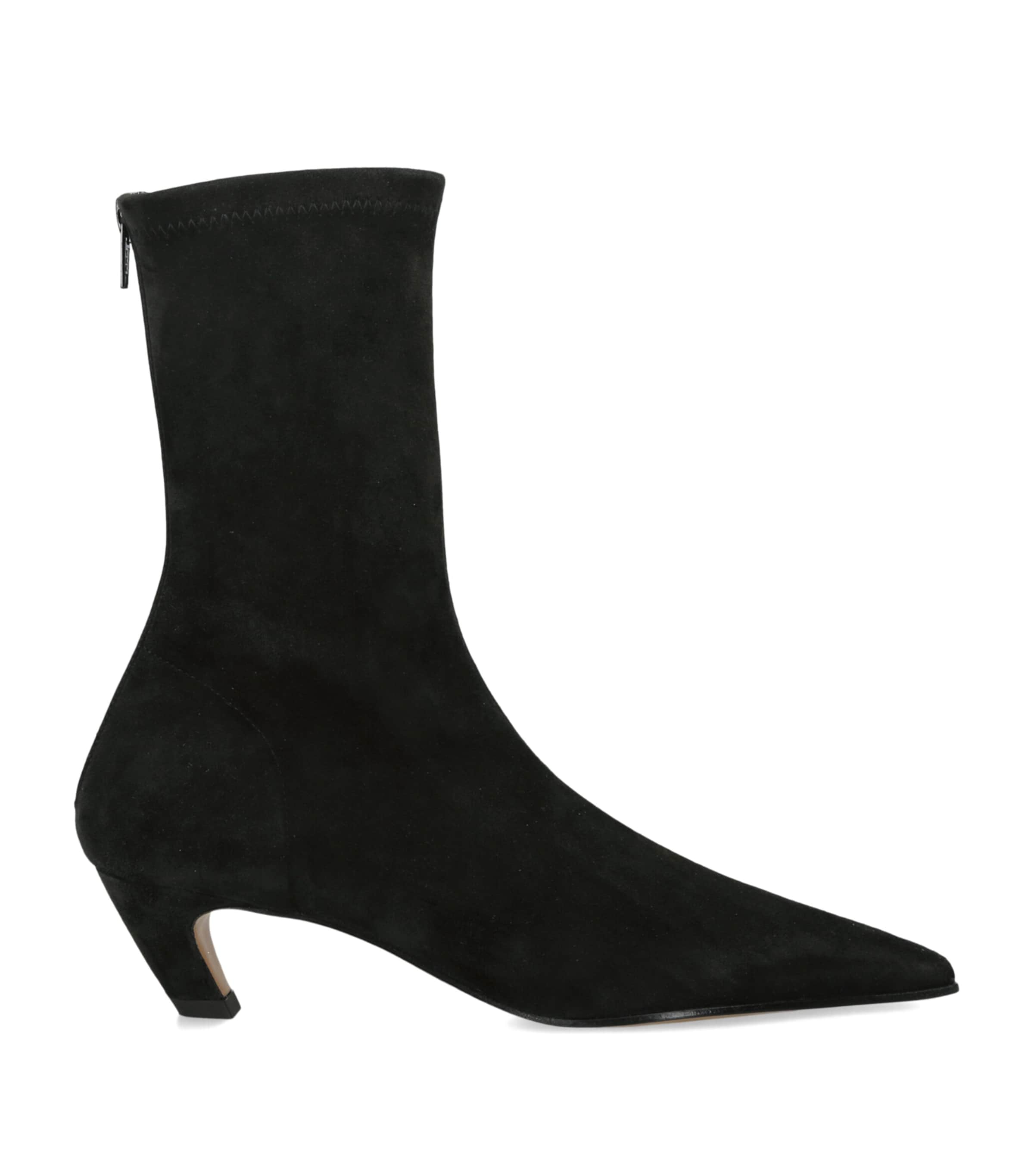 Khaite Suede Arizona Ankle Boots 40 Black Image 1