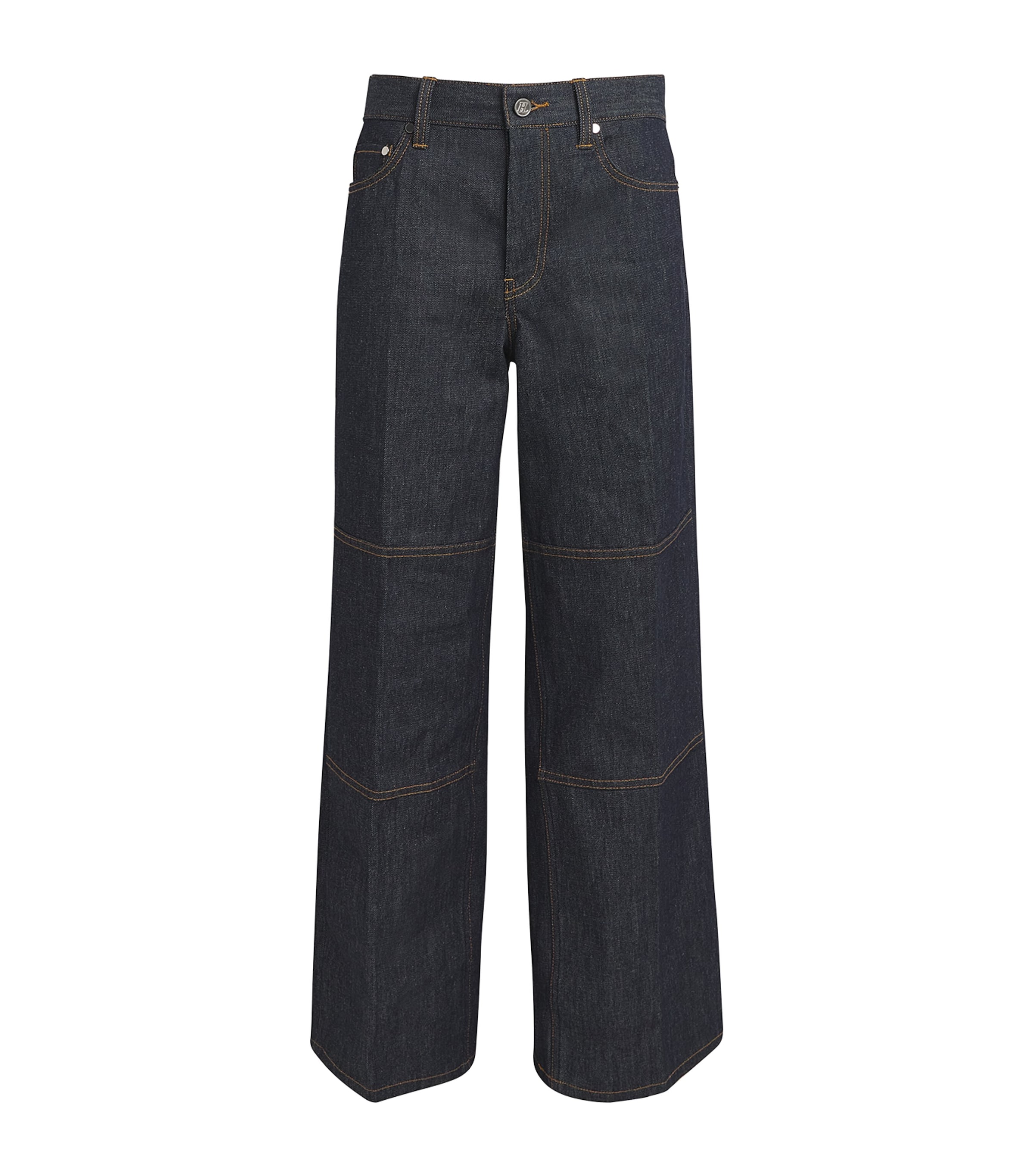 Helmut Lang Zipped Carpenter Straight Jeans In Black