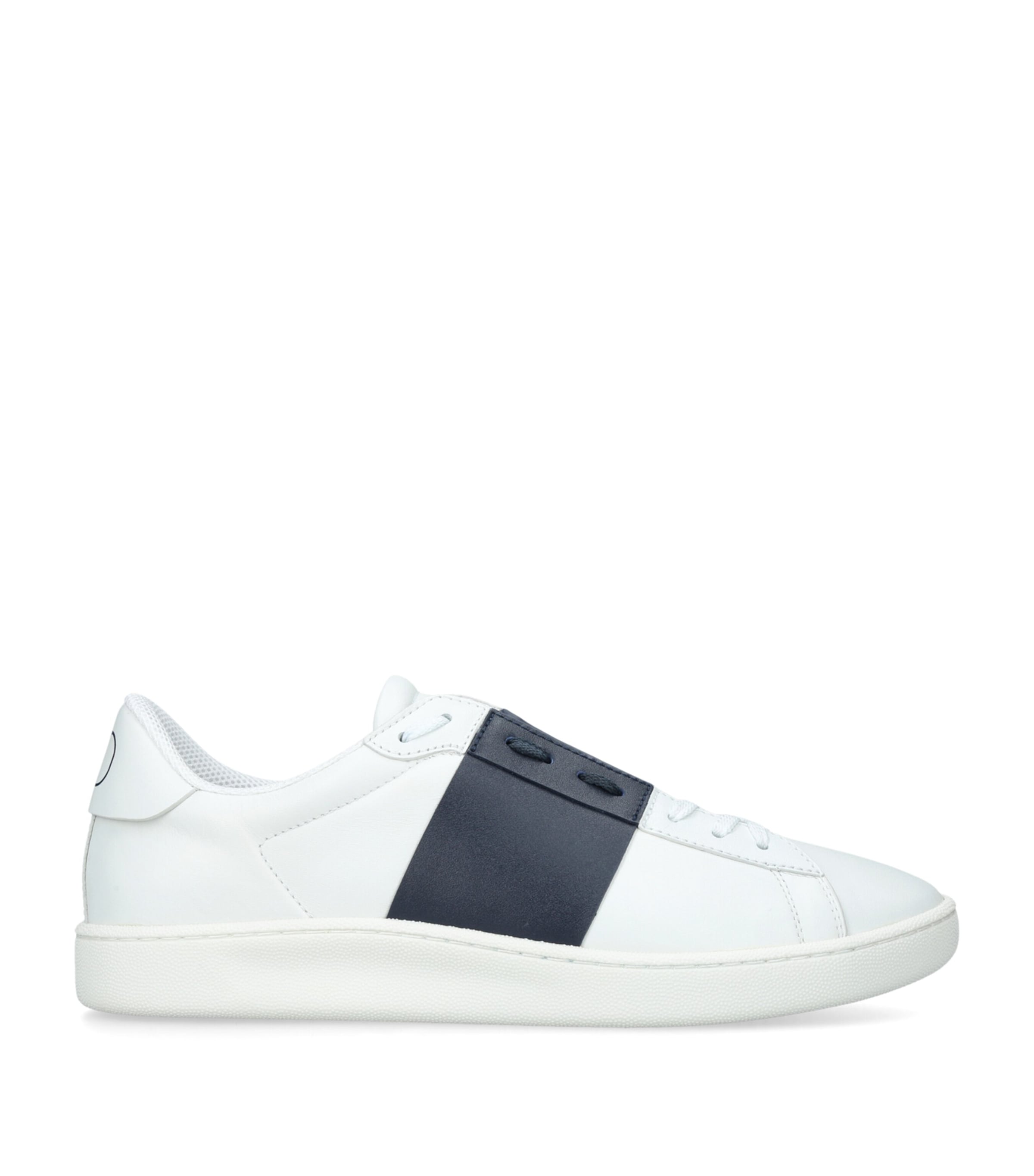 Valentino Garavani Leather Open Royco Sneakers White/navy Image 1