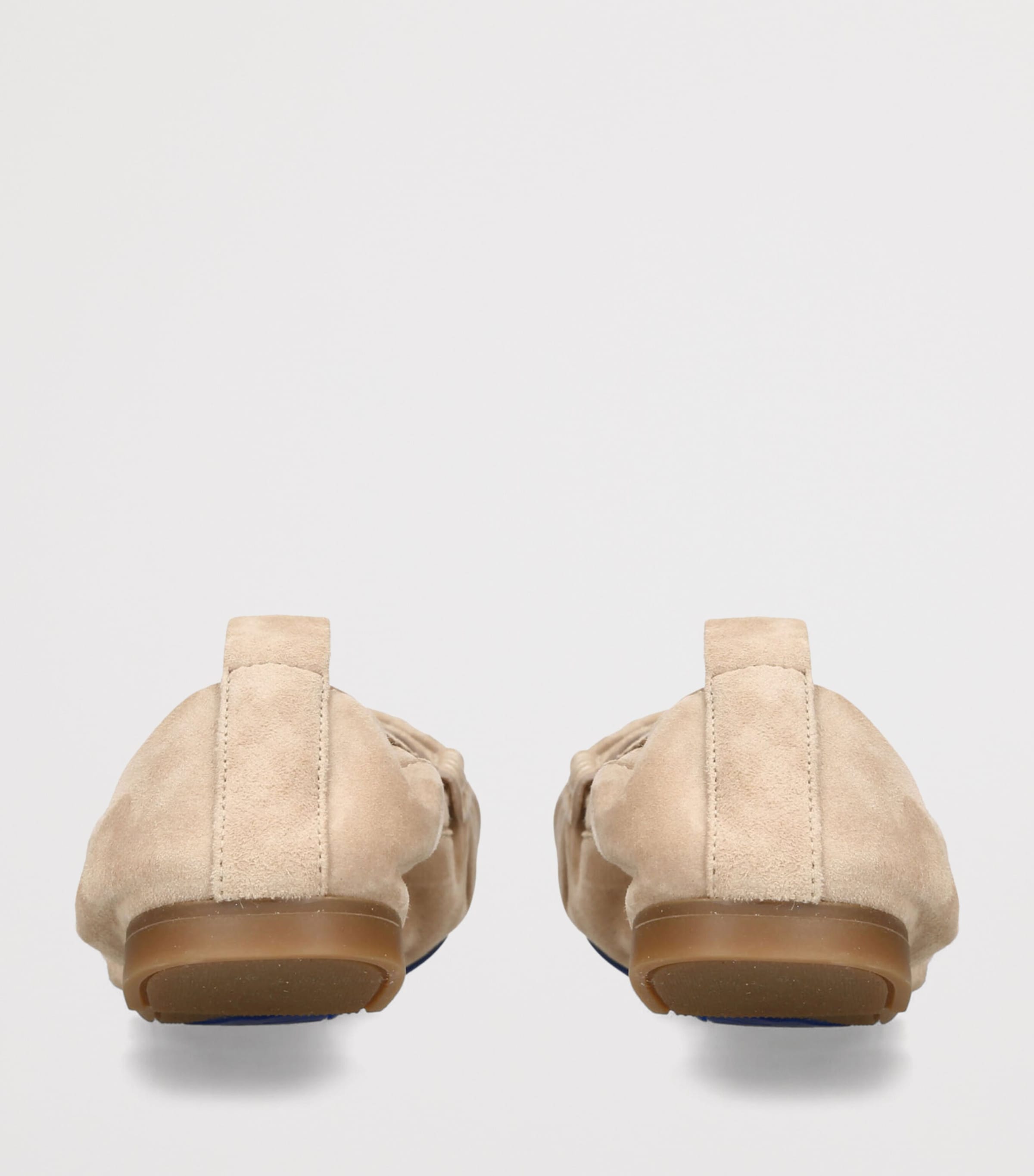 Burberry Suede Fawn Loafers Cream Image 4