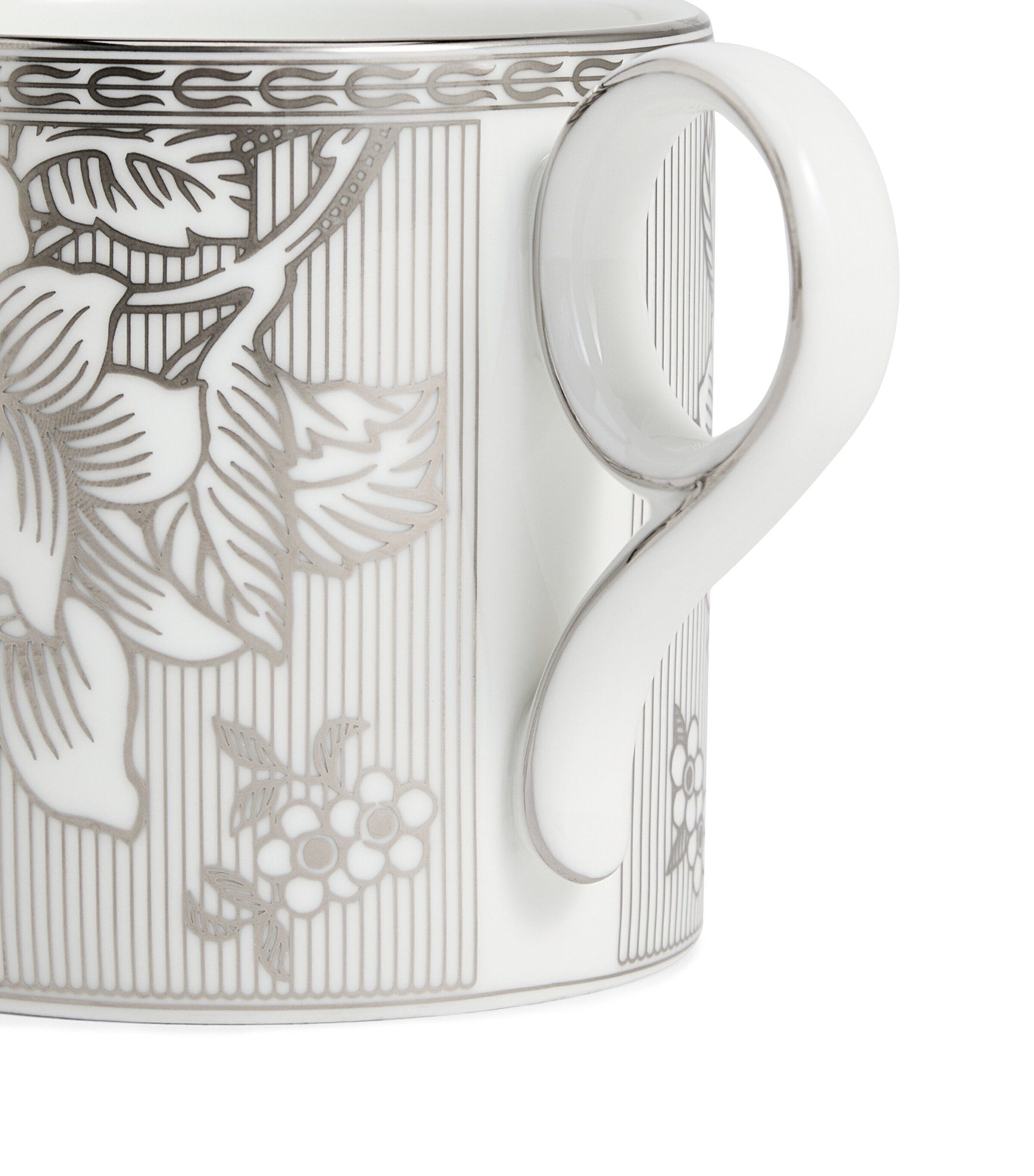 Bone China Silver Tonquin Mug (330ml) SILVER Image 4