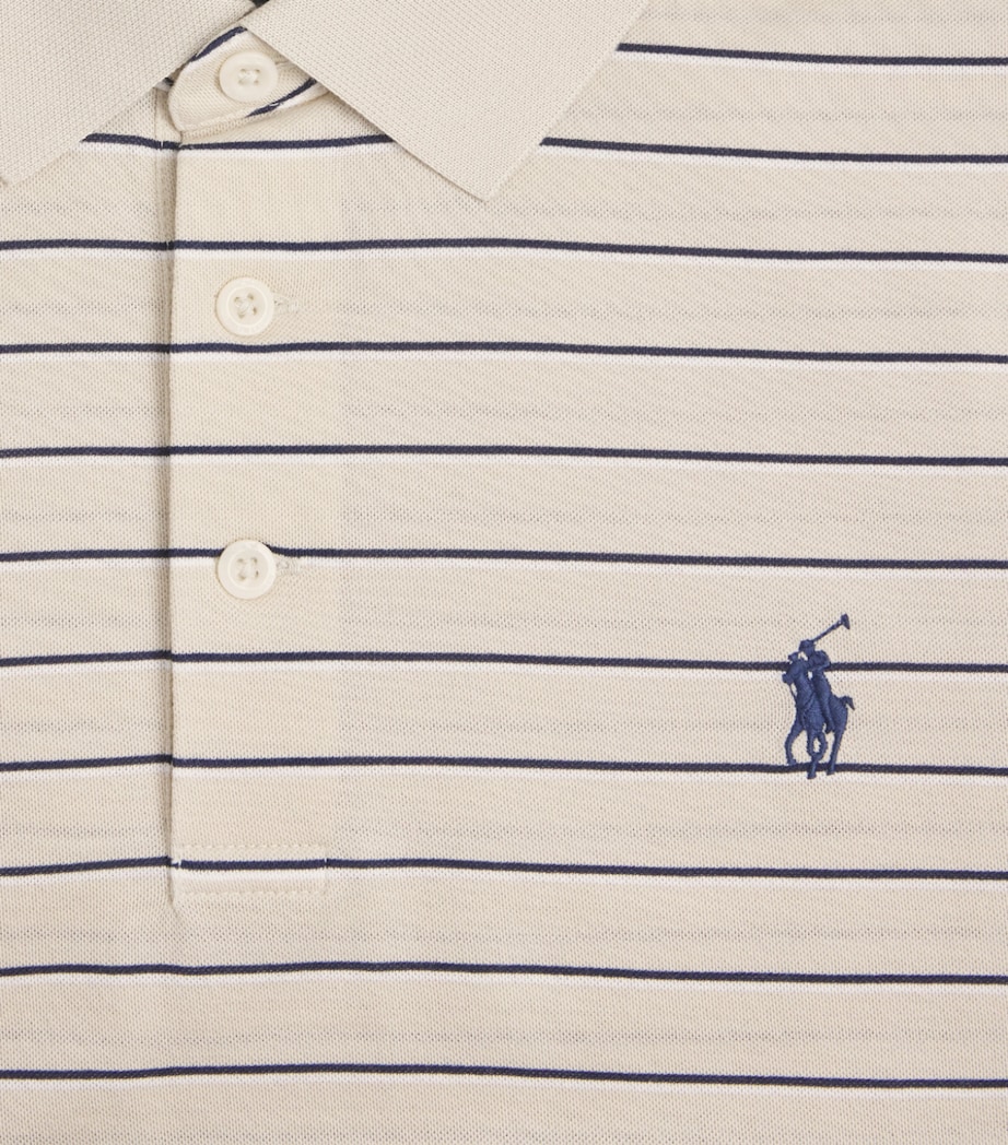 RLX Ralph Lauren Mens Tailored Fit Performance Polo shirt Basic Sand Multi Image 6