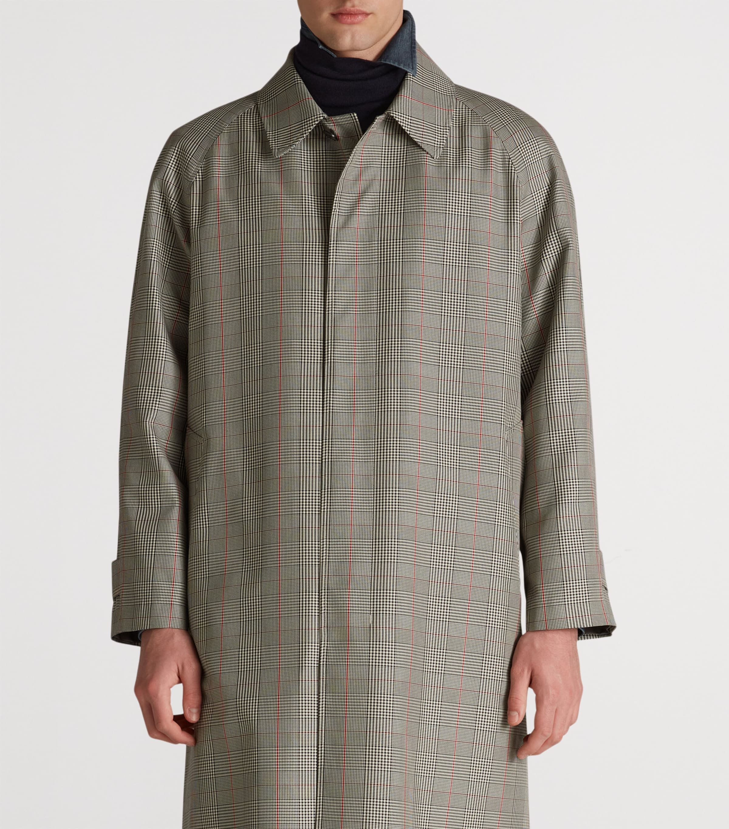 Cotton-Silk Car Overcoat 270STONE Image 4