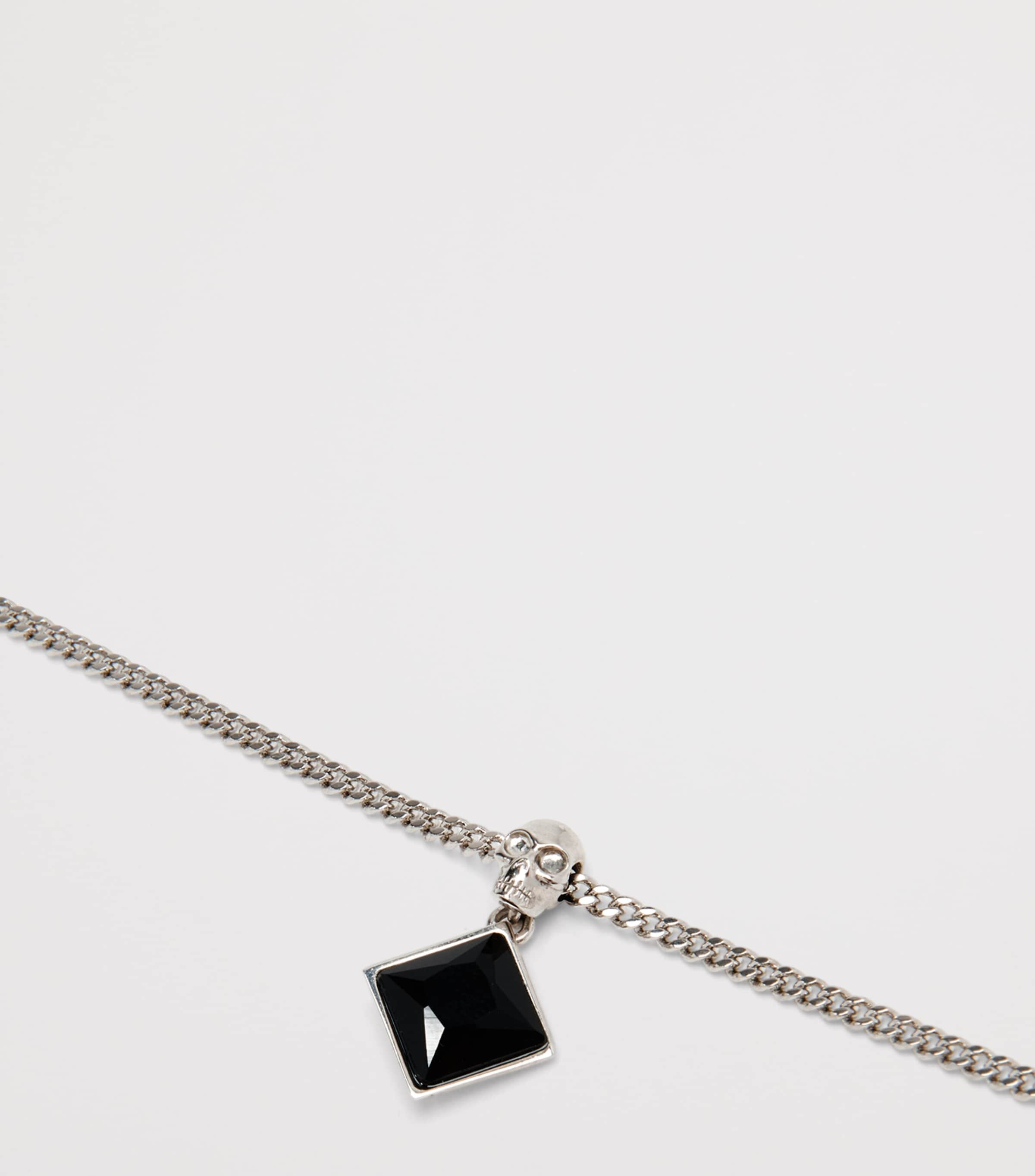 Embellished Twin Skull Necklace 1112 Image 3