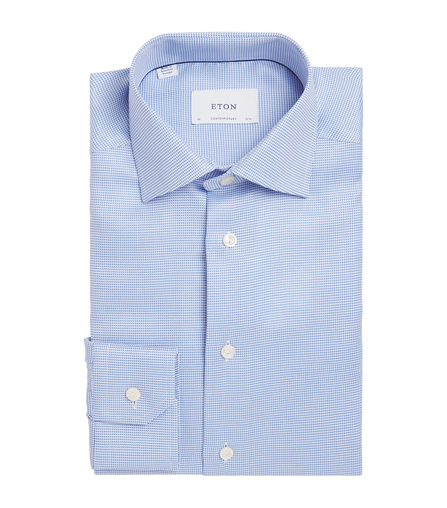Cotton Twill Contemporary Fit Shirt 22 LIGHT BLUE Image 1