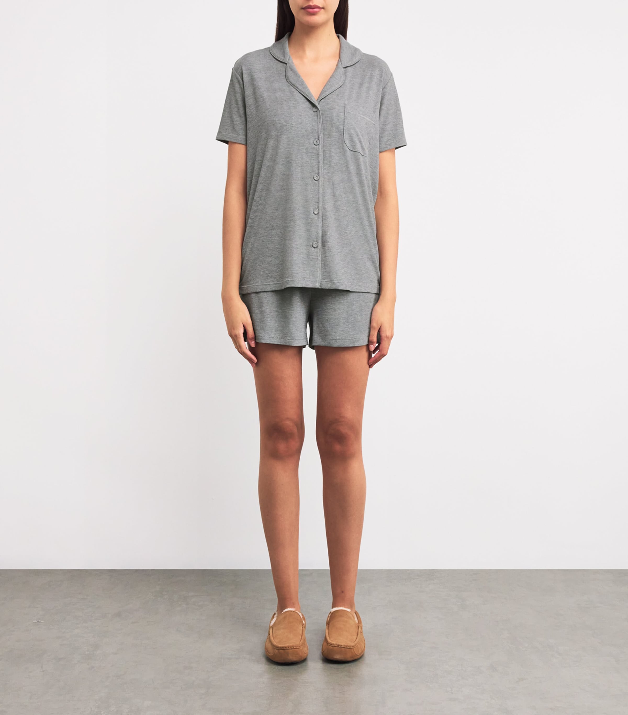 Soft Lounge Short Pyjamas HEATHER GREY Image 2