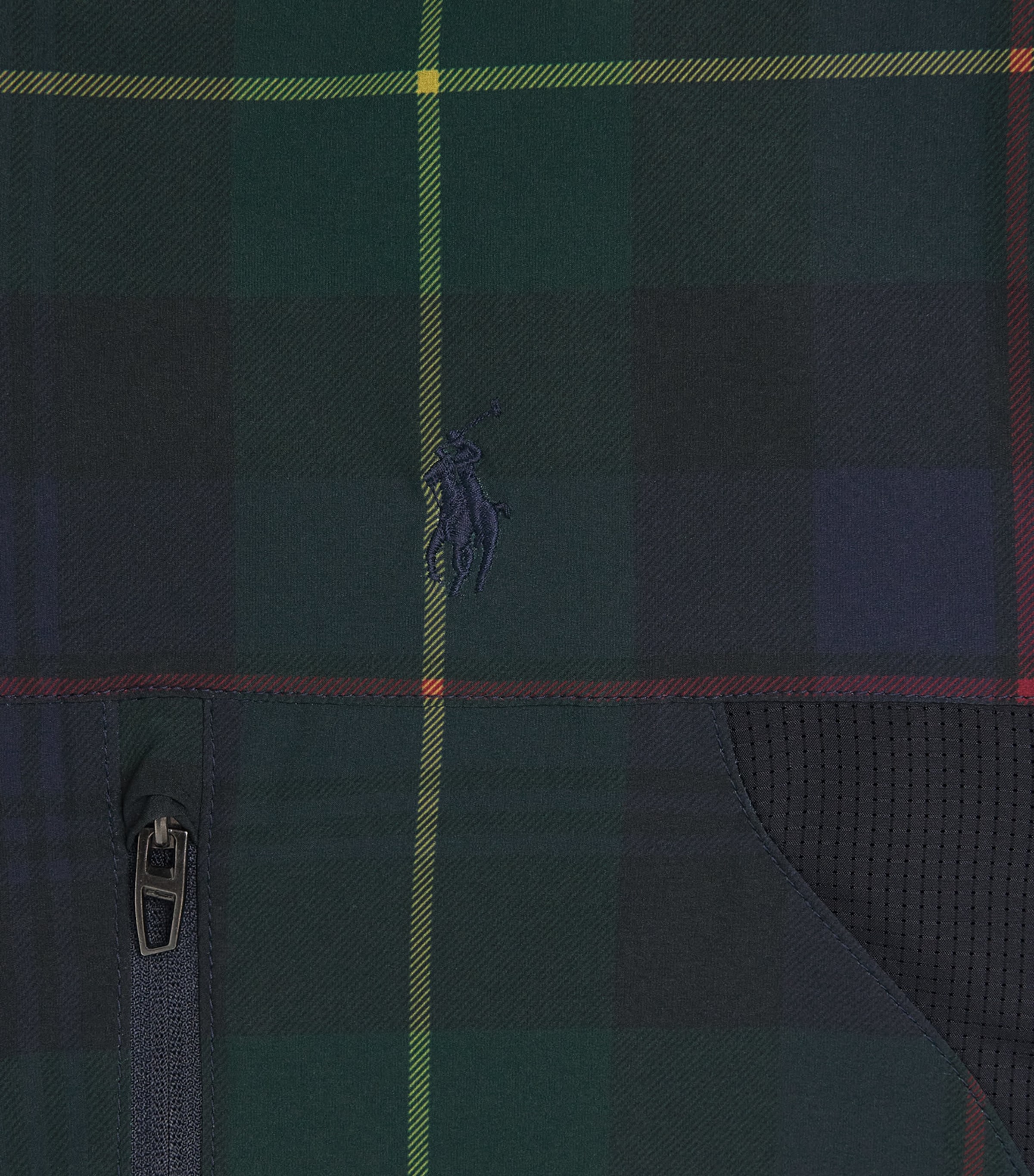 RLX Ralph Lauren Mens Half-Zip Running T-Shirt Tartan Image 6