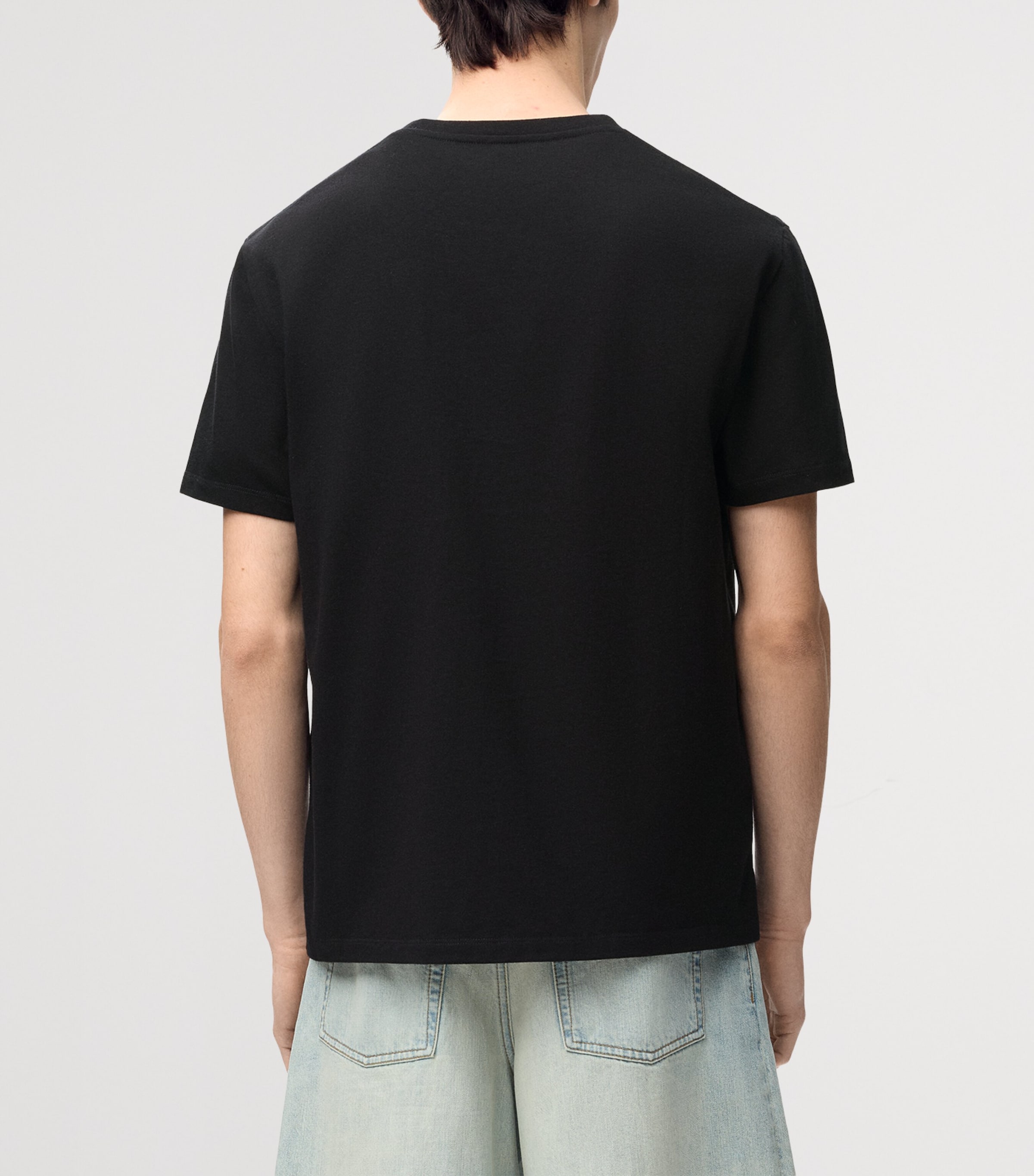 LOEWE Mens Cotton Relaxed Anagram T-Shirt Black Image 4