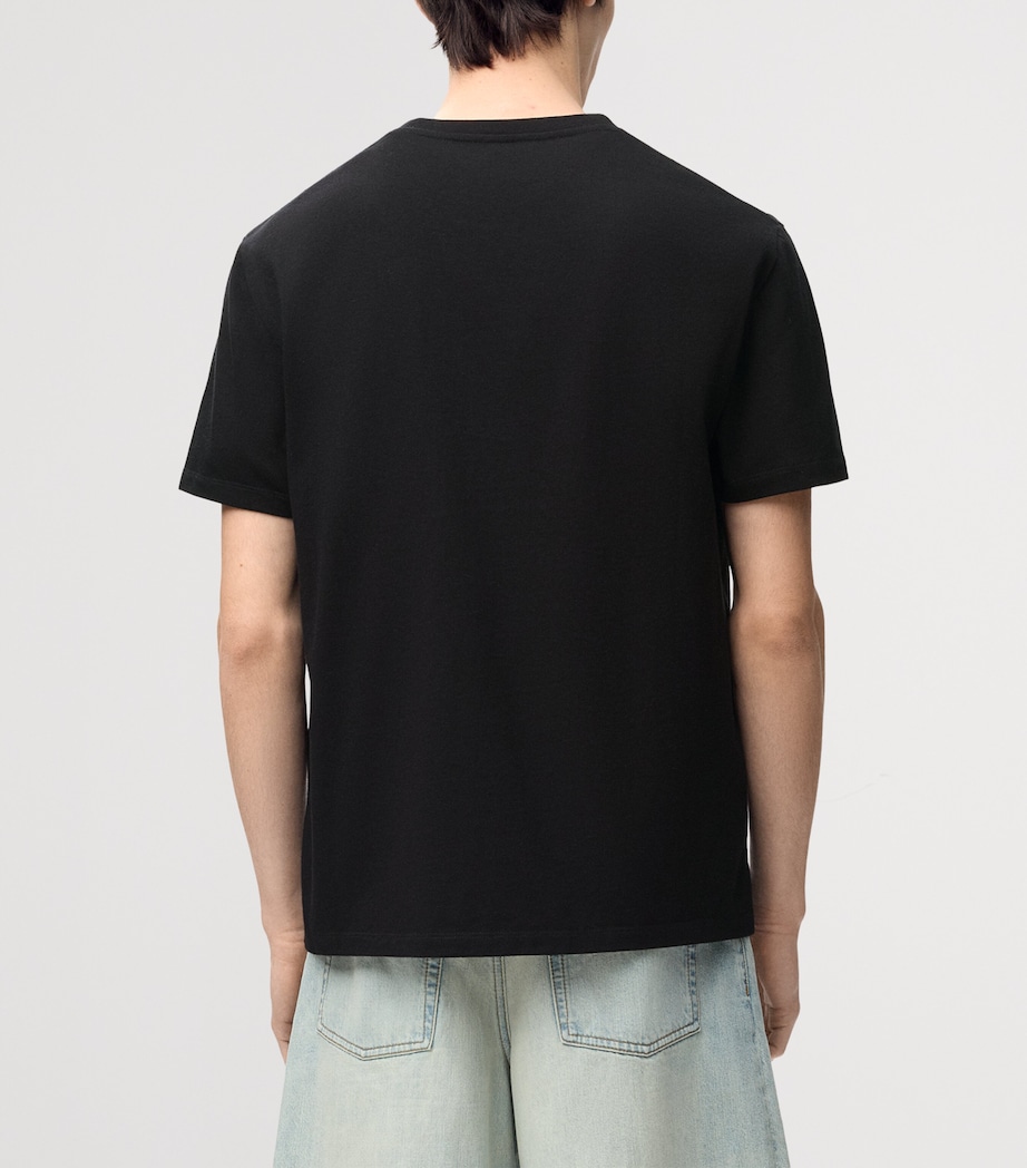 LOEWE Mens Cotton Relaxed Anagram T-Shirt Black Image 4