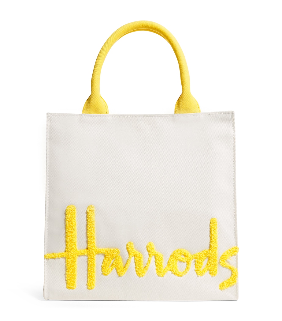 Small Cotton Logo Tote Bag YELLOW Image 1