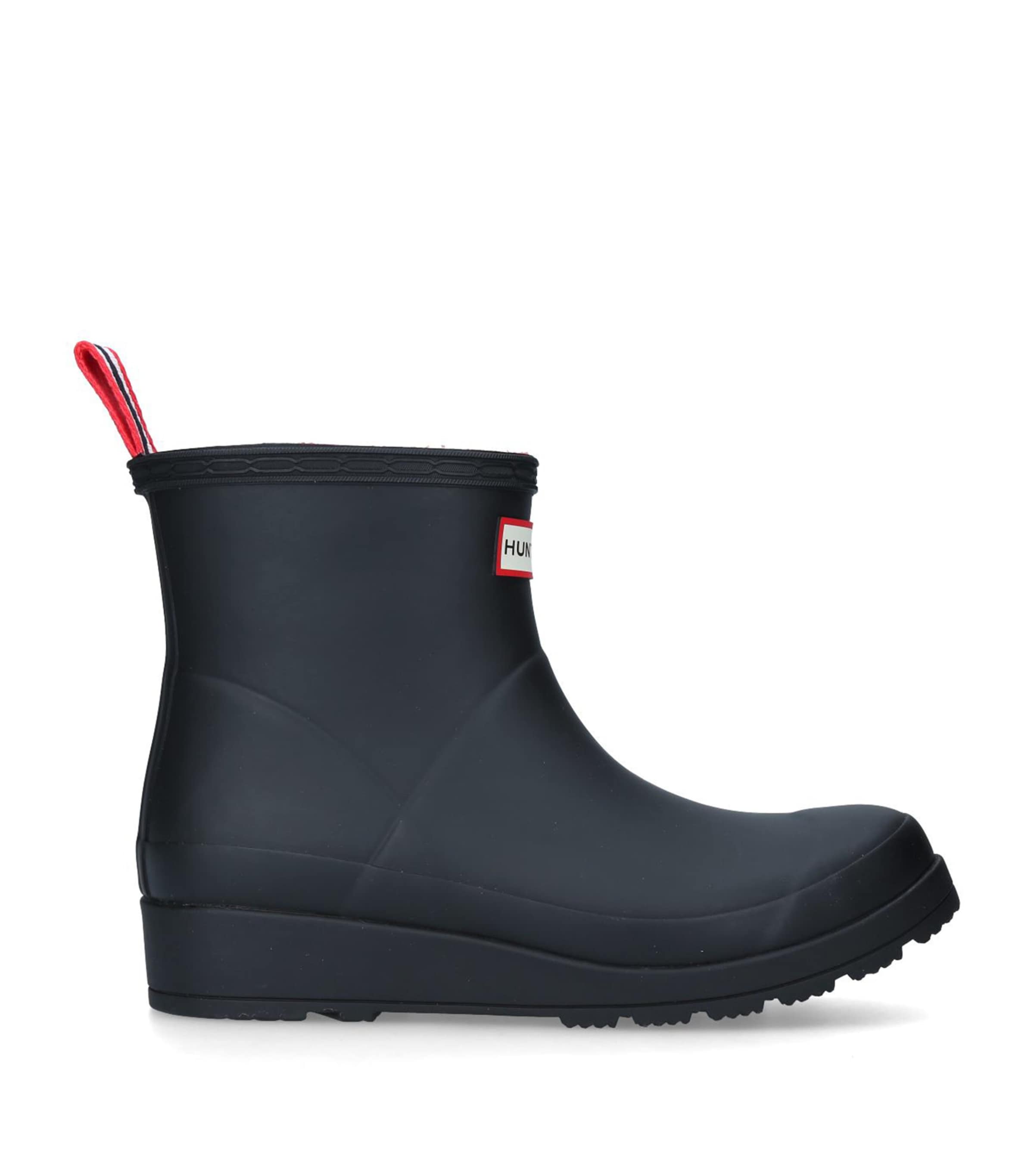 Shop Hunter Insulated Play Short Wellington Boots In Black