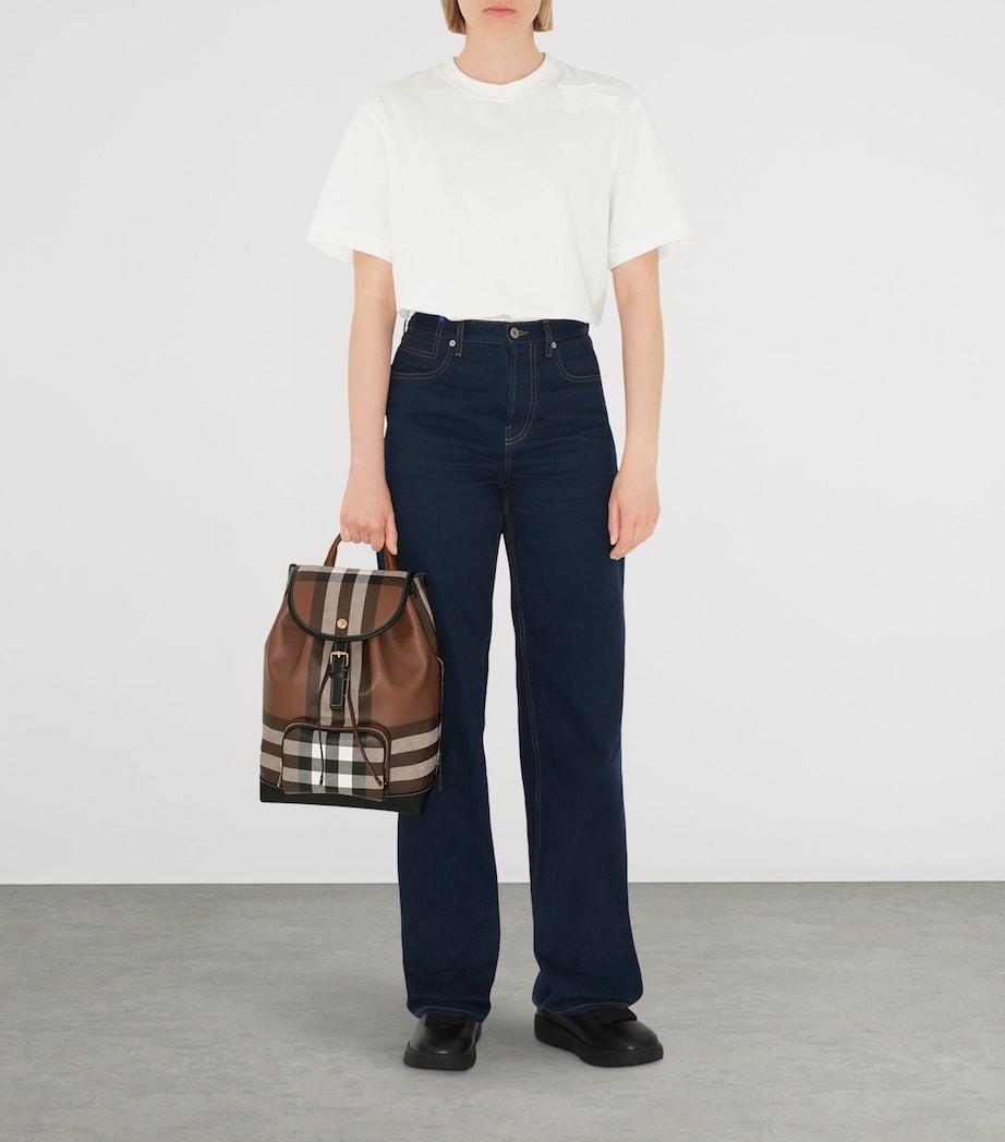 Check Backpack DARK BIRCH BROWN Image 2