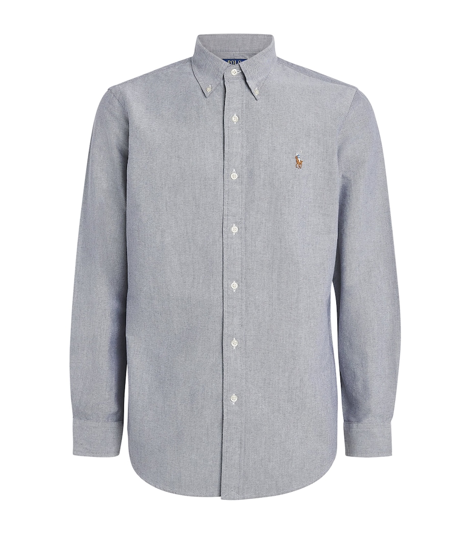 Polo Ralph Lauren Navy Custom Fit Oxford Shirt | Harrods DE
