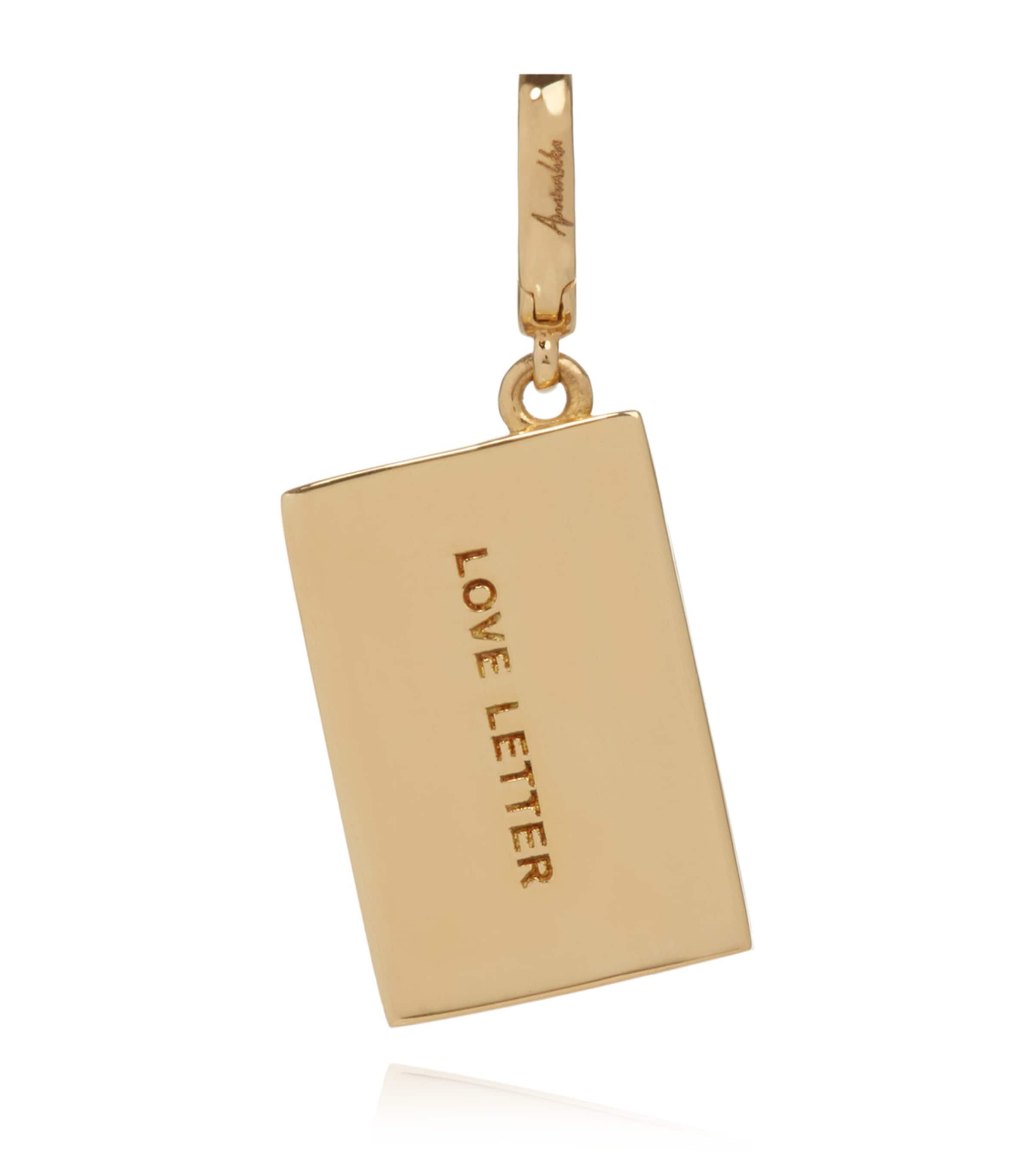 Annoushka X The Vampire's Wife Yellow Gold Love Letter Charm In Gold