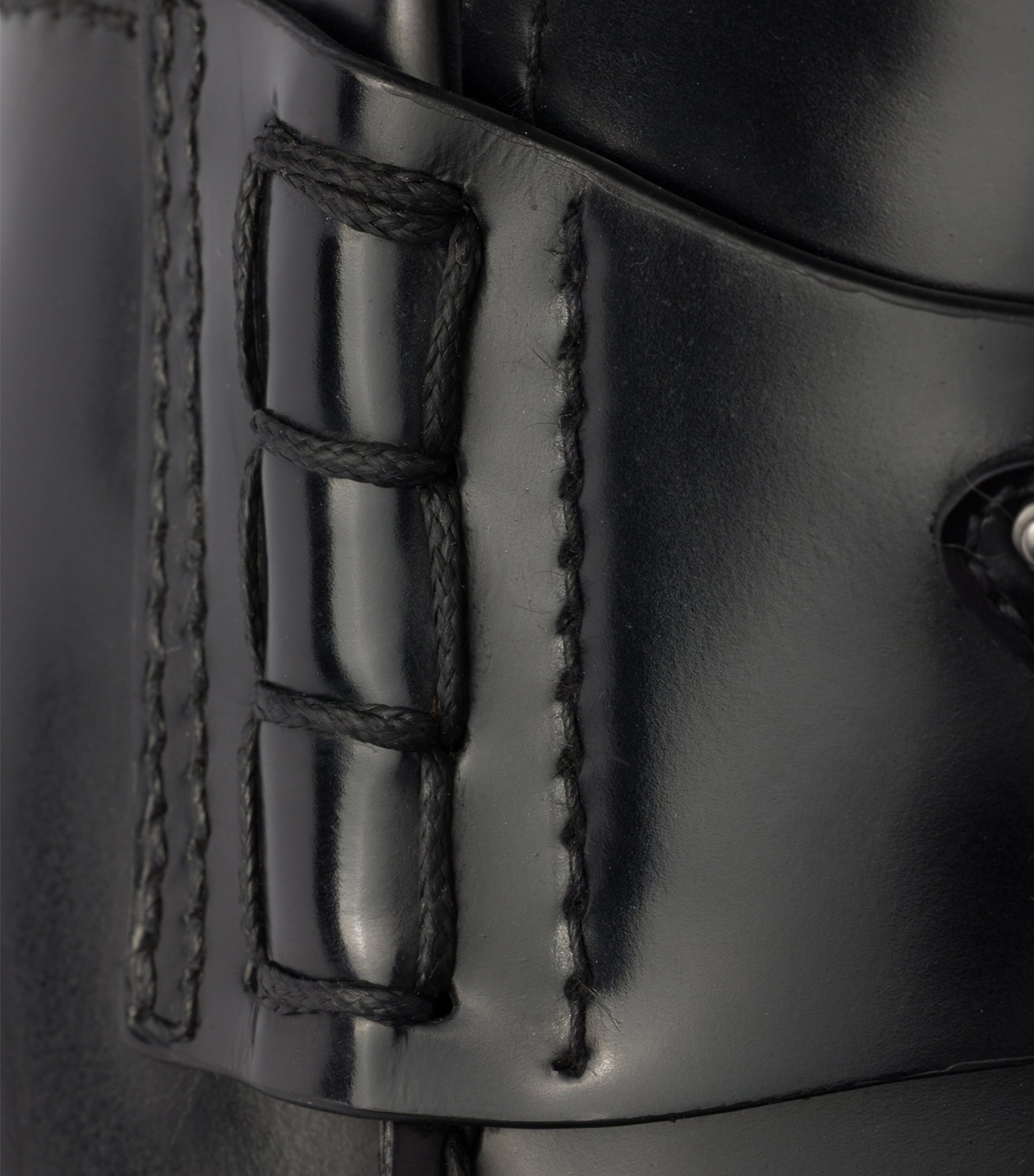 Prada Brushed Leather Loafers Black Image 6