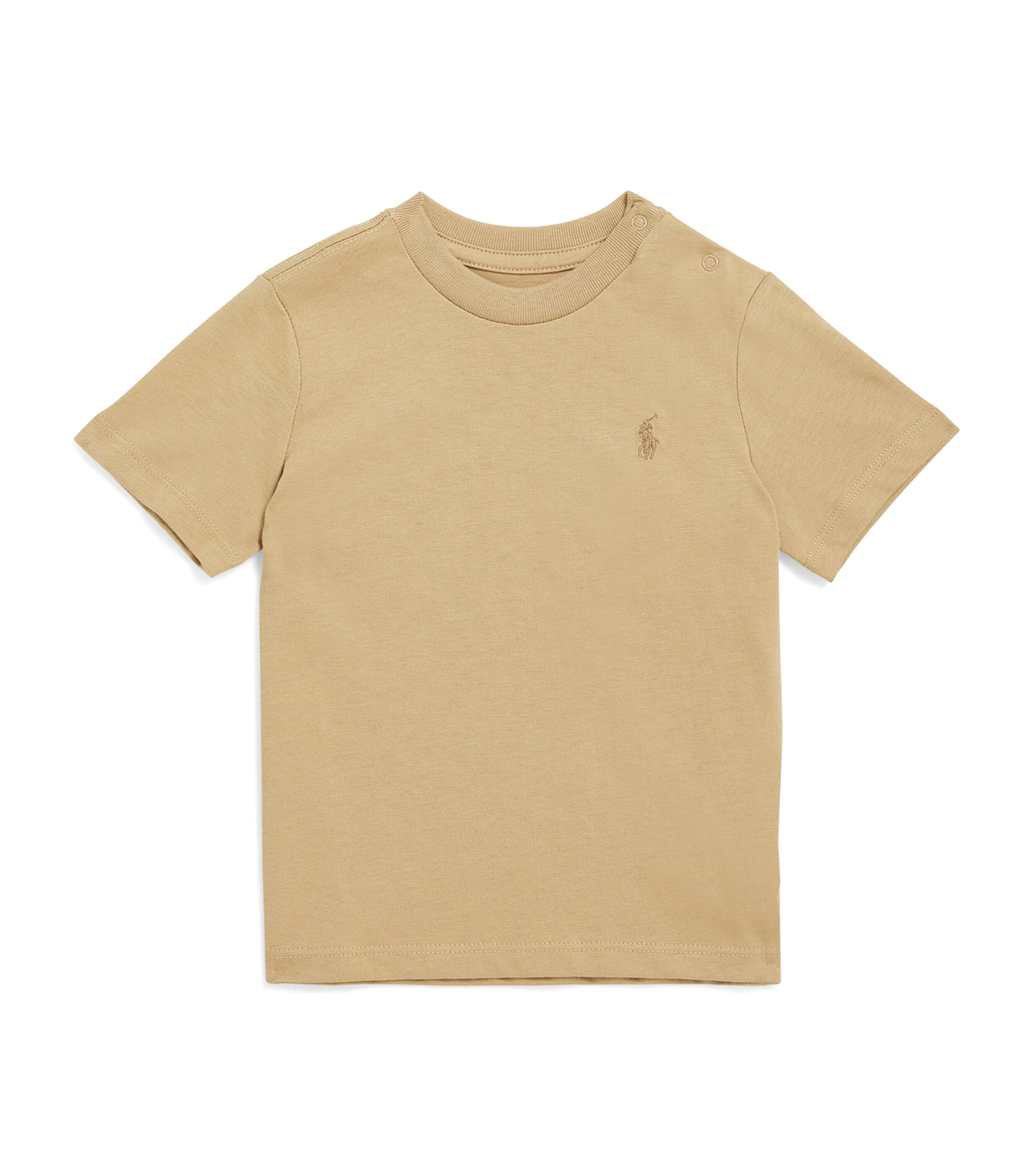 Ralph Lauren Cotton Mini Polo Pony T-shirt In Neutral