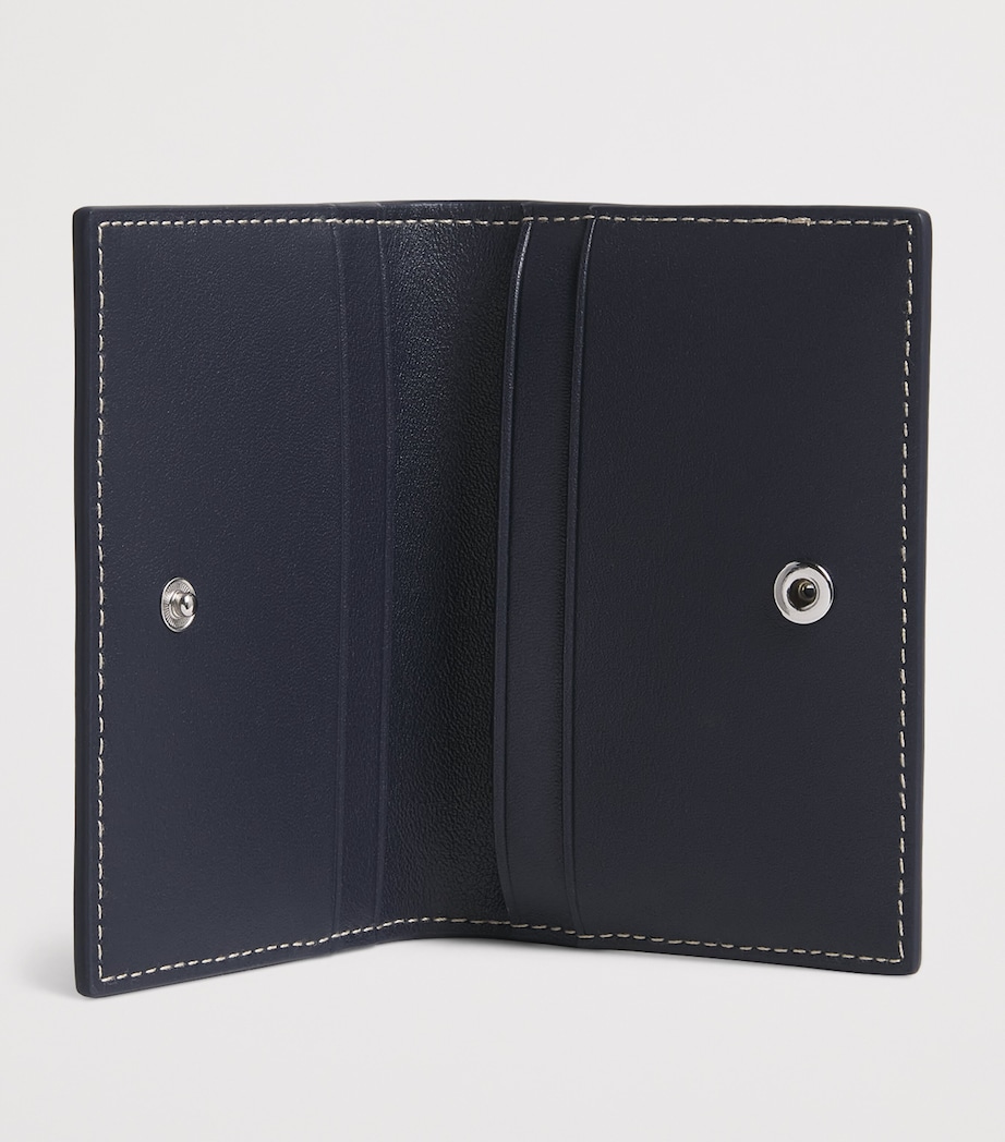 Polo Ralph Lauren Leather Polo Bear Folded Card Holder Newport Navy Image 3