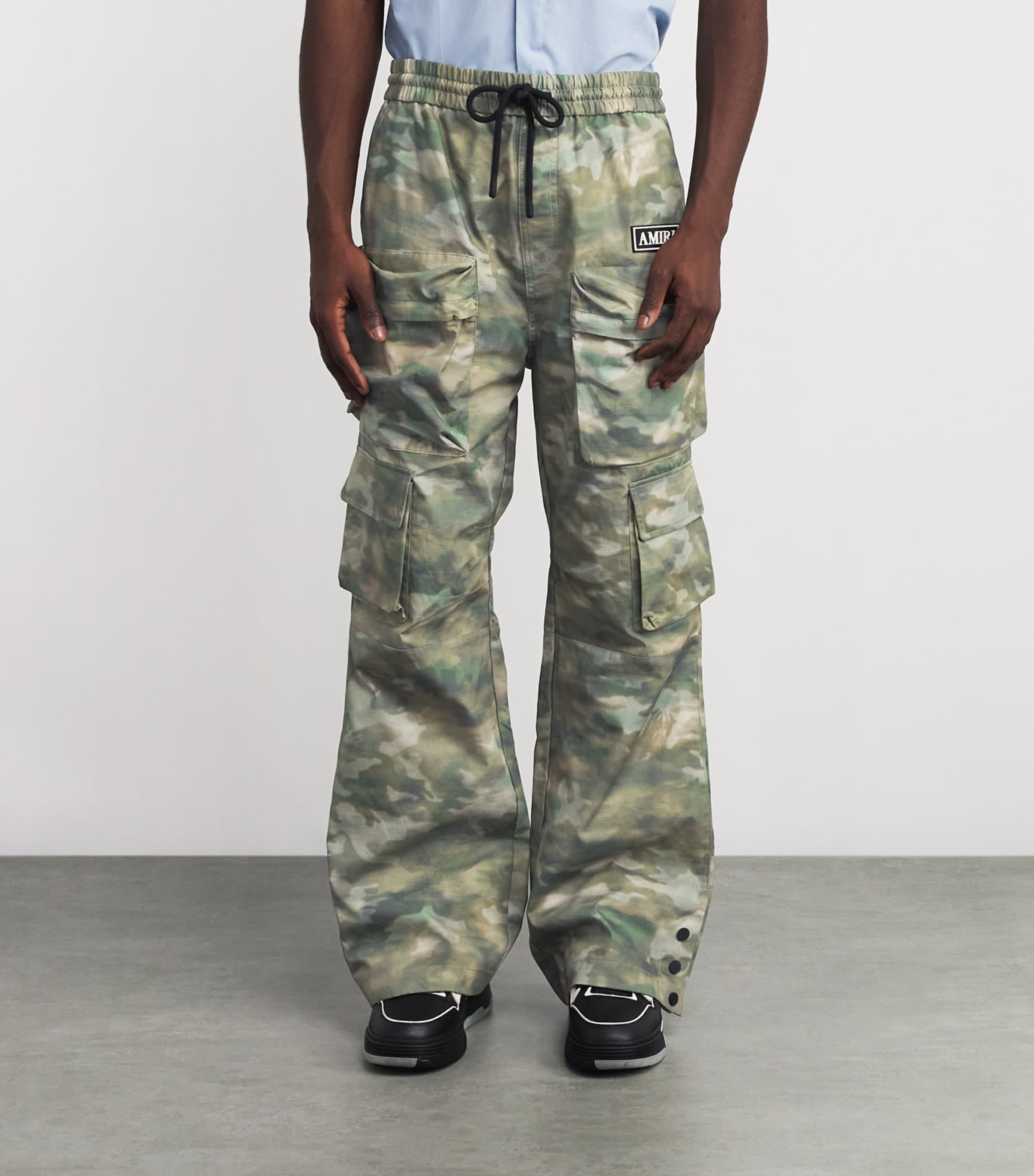 Cotton Camo Cargo Trousers CAMO Image 3