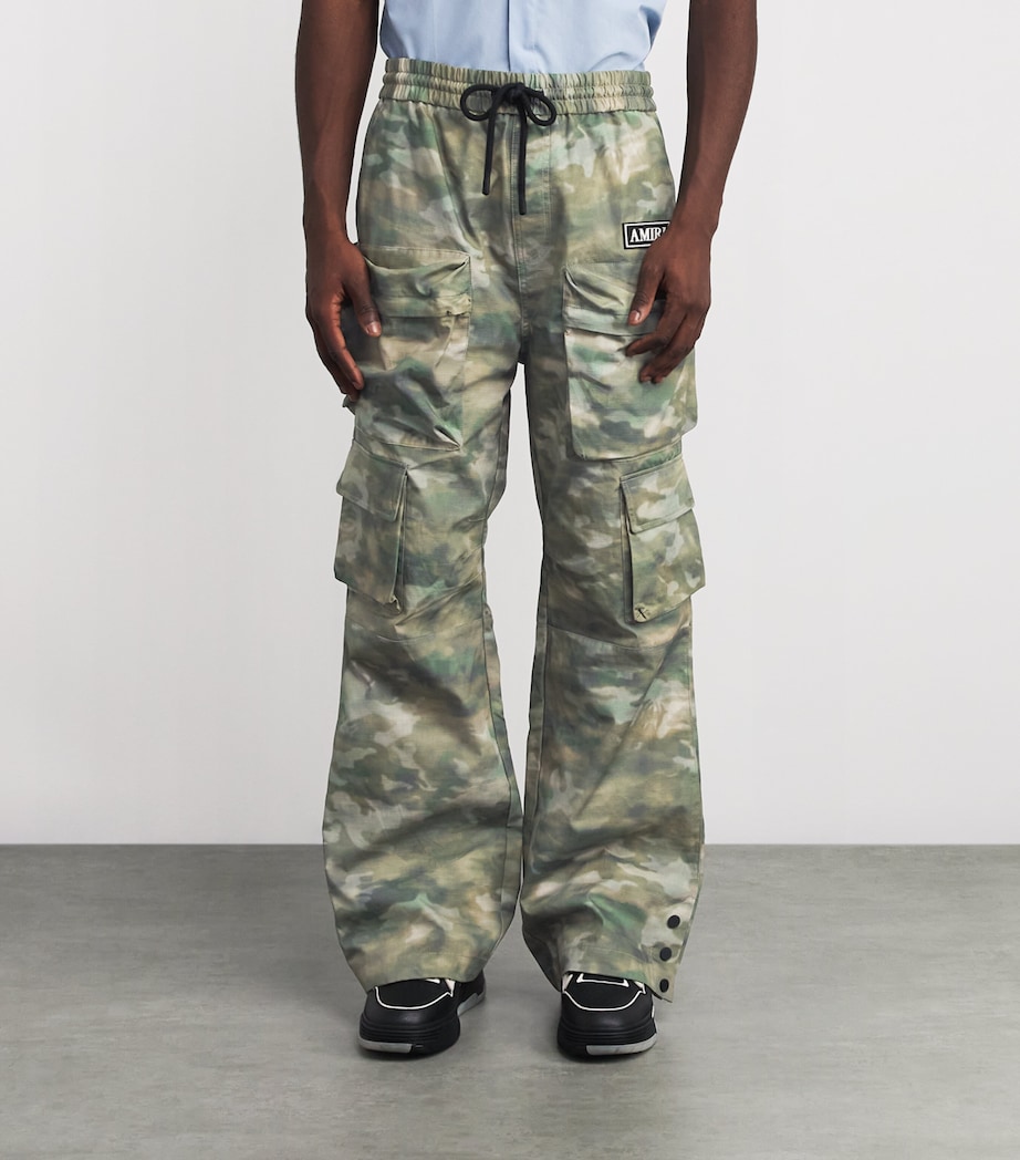 Cotton Camo Cargo Trousers CAMO Image 3