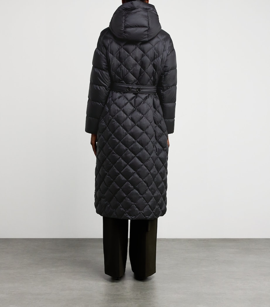 The Cube Quilted Down Parka Coat BLACK Image 4