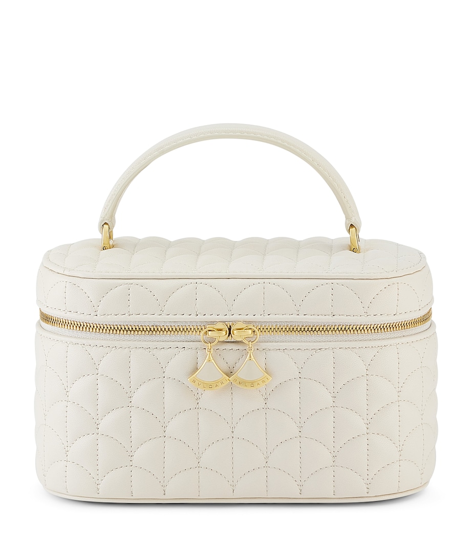 Bvlgari Leather Divas Dream Vanity Case Bag White Image 1