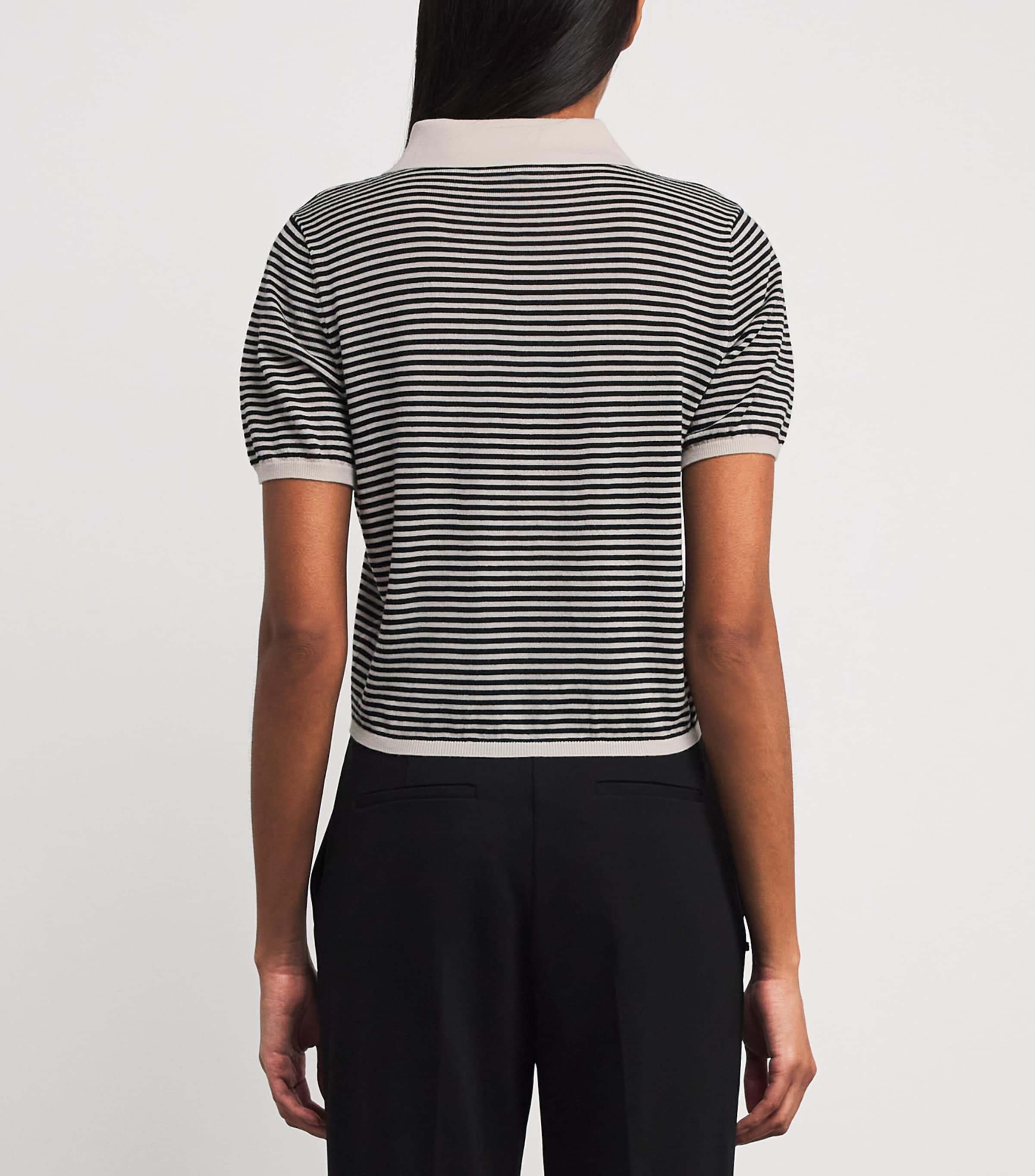 The Smart Polo Top CREAM MULTI Image 4