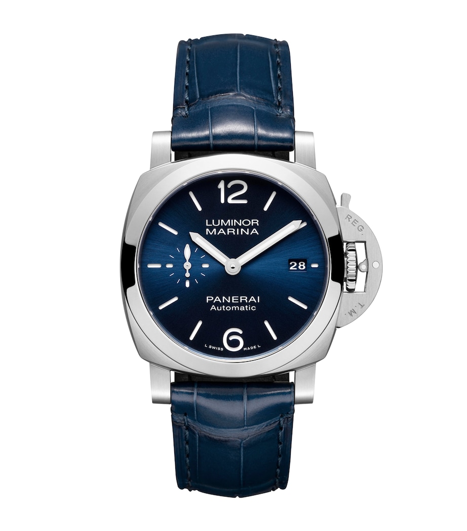 Stainless Steel Luminor Marina Watch 40mm BLUE Image 1