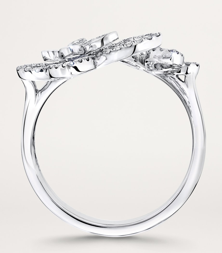 White Gold and Diamond Butterfly Ring WHITE GOLD Image 4
