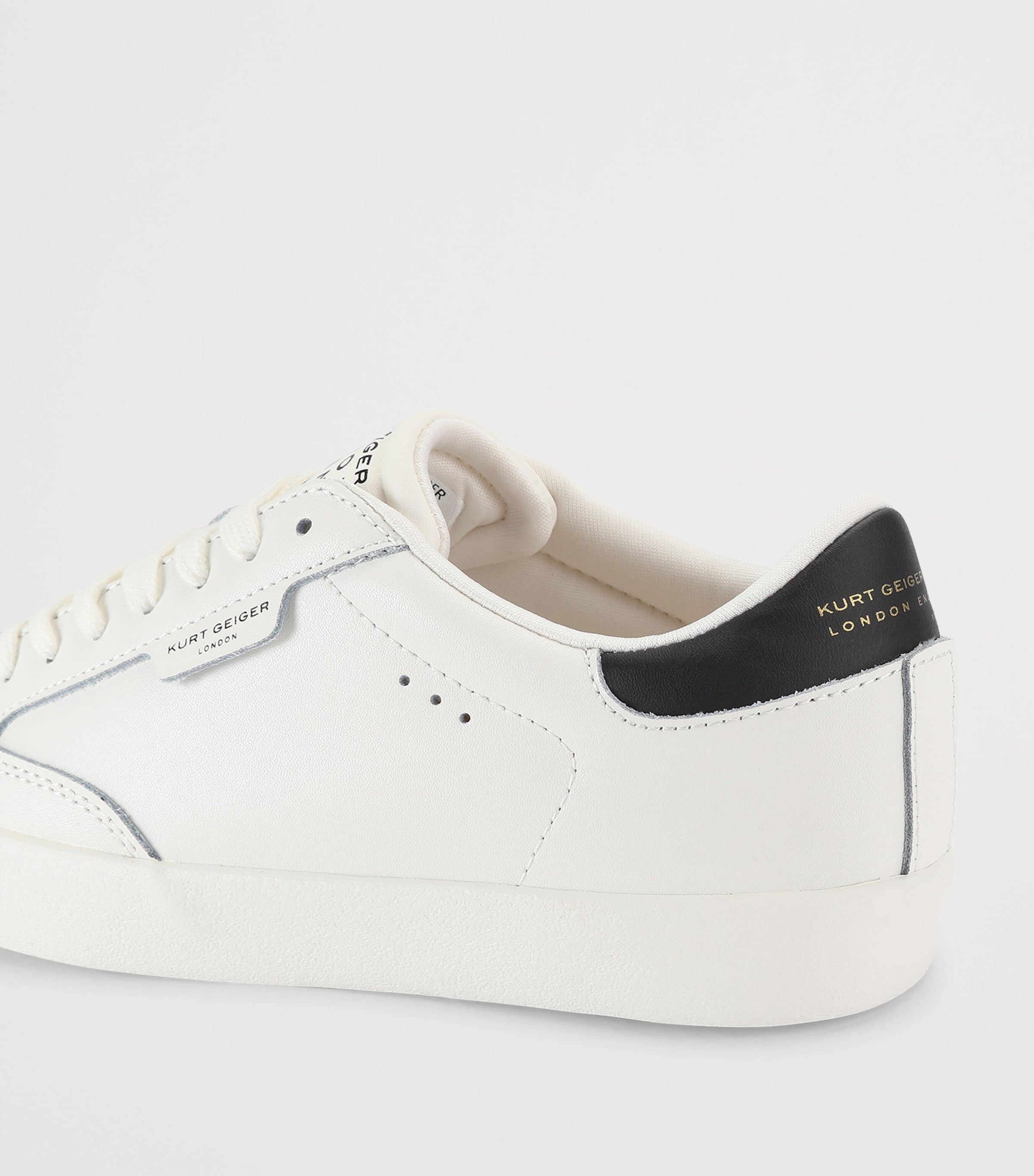 Kurt Geiger London Leather London Sneakers White/blk Image 3