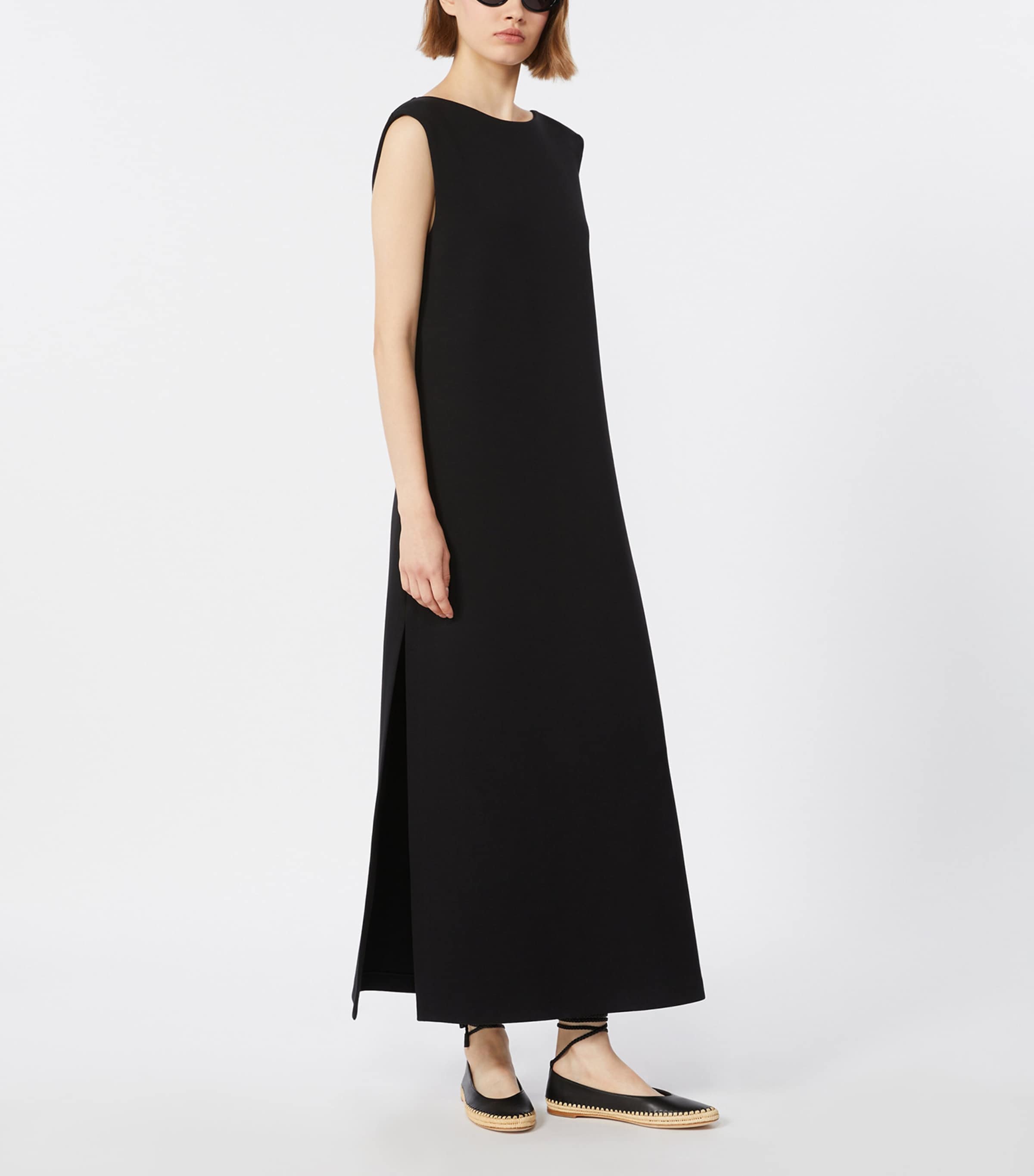 Max Mara Womens Cotton-Blend Jersey Maxi Dress Black Image 4